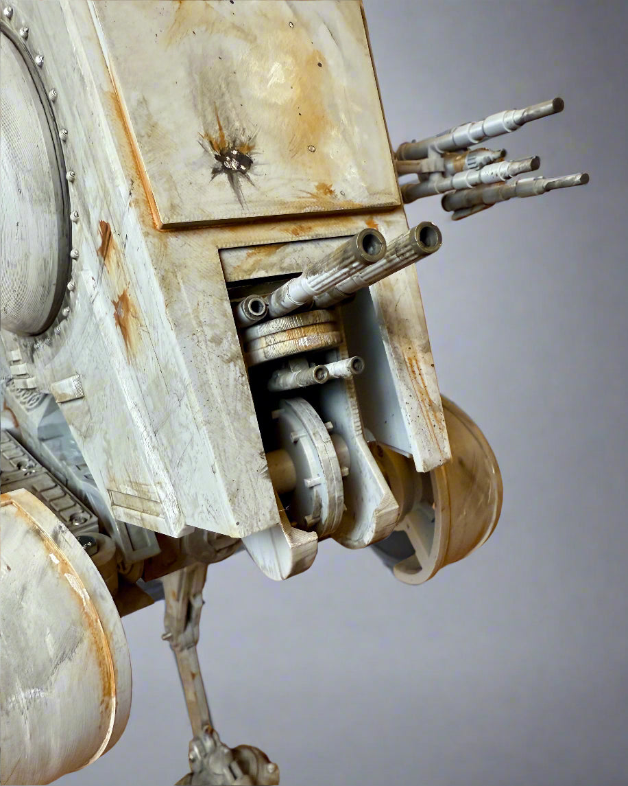 AT-ST 1/12 Scale for star wars the black series front cannon view
