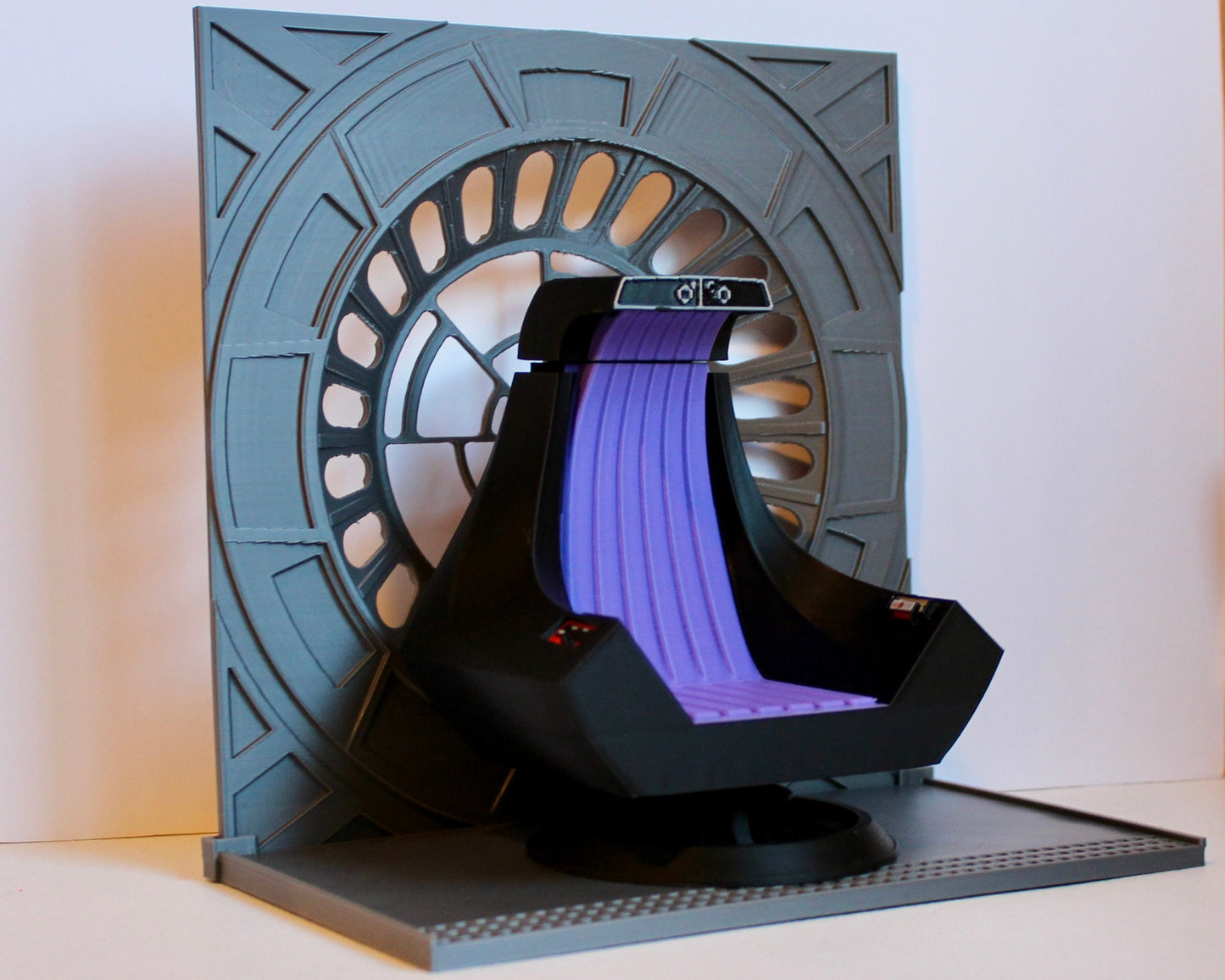 Emperor Palpatine Throne for Star Wars Black Series 1/12 Scale Hot Toys 1/6 Scale Vintage Collection 3.75” Death Star Throne Room Backdrop