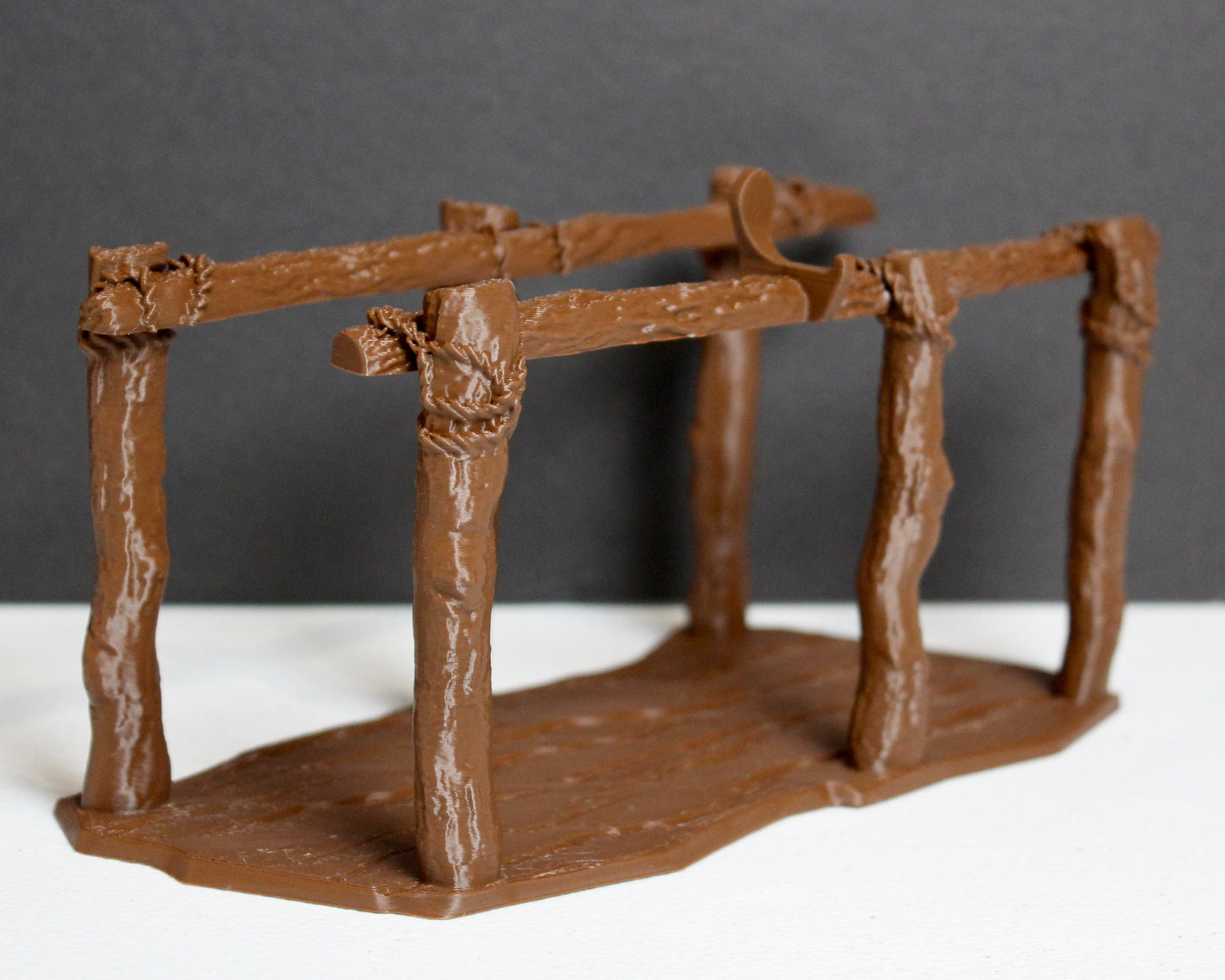 Force Ghost Bridge Diorama Stand for Star Wars Black Series, 3D Printed Endor Scene Display