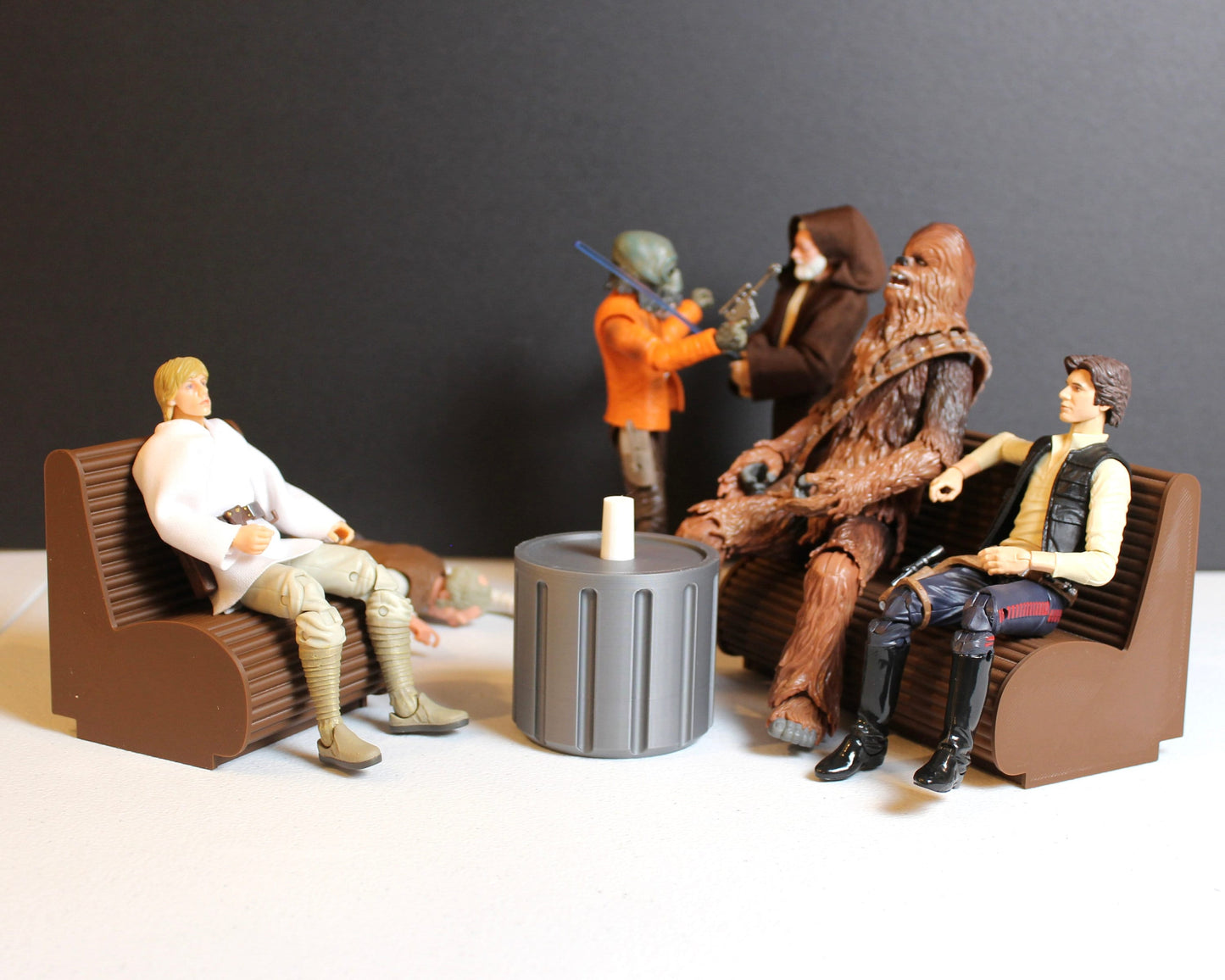 Mos Eisley Cantina Set for Star Wars The Black Series 1/12 Scale Figures by Hasbro Diorama Display Designed by Landspeeder Luke 3D Printed