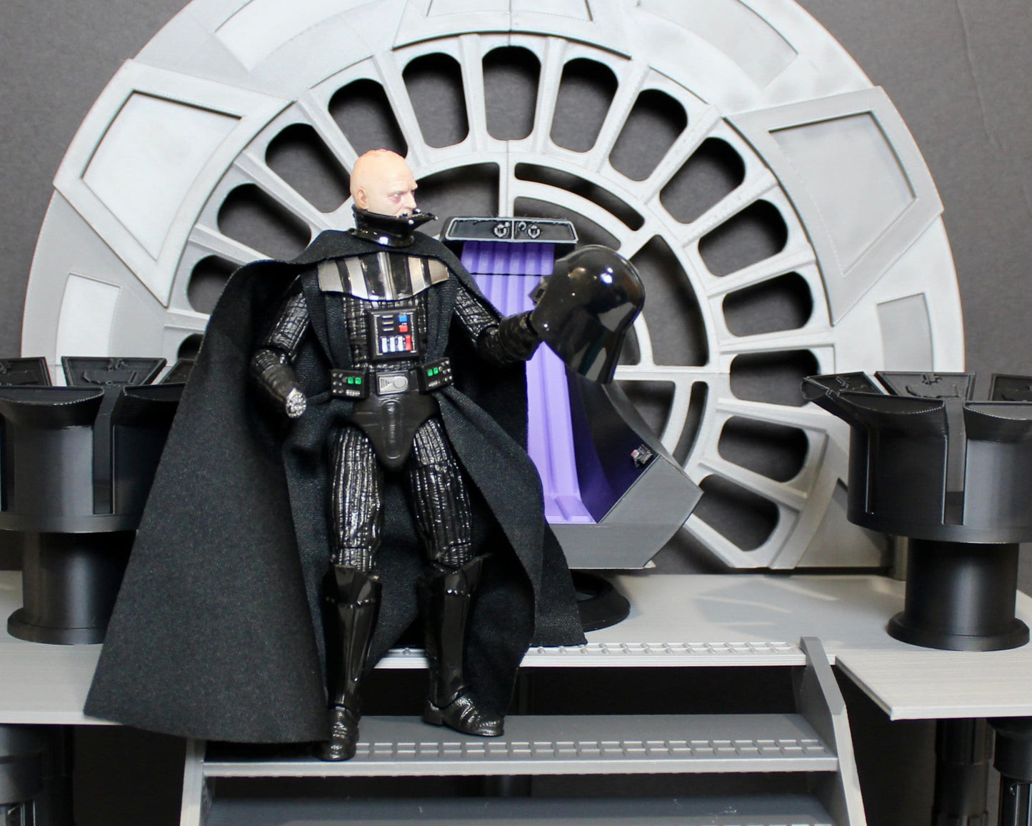 Emperor Throne Room Diorama for Star Wars The Black Series 1/12 Scale 6 Inch Figures Display Designed by Landspeeder Luke