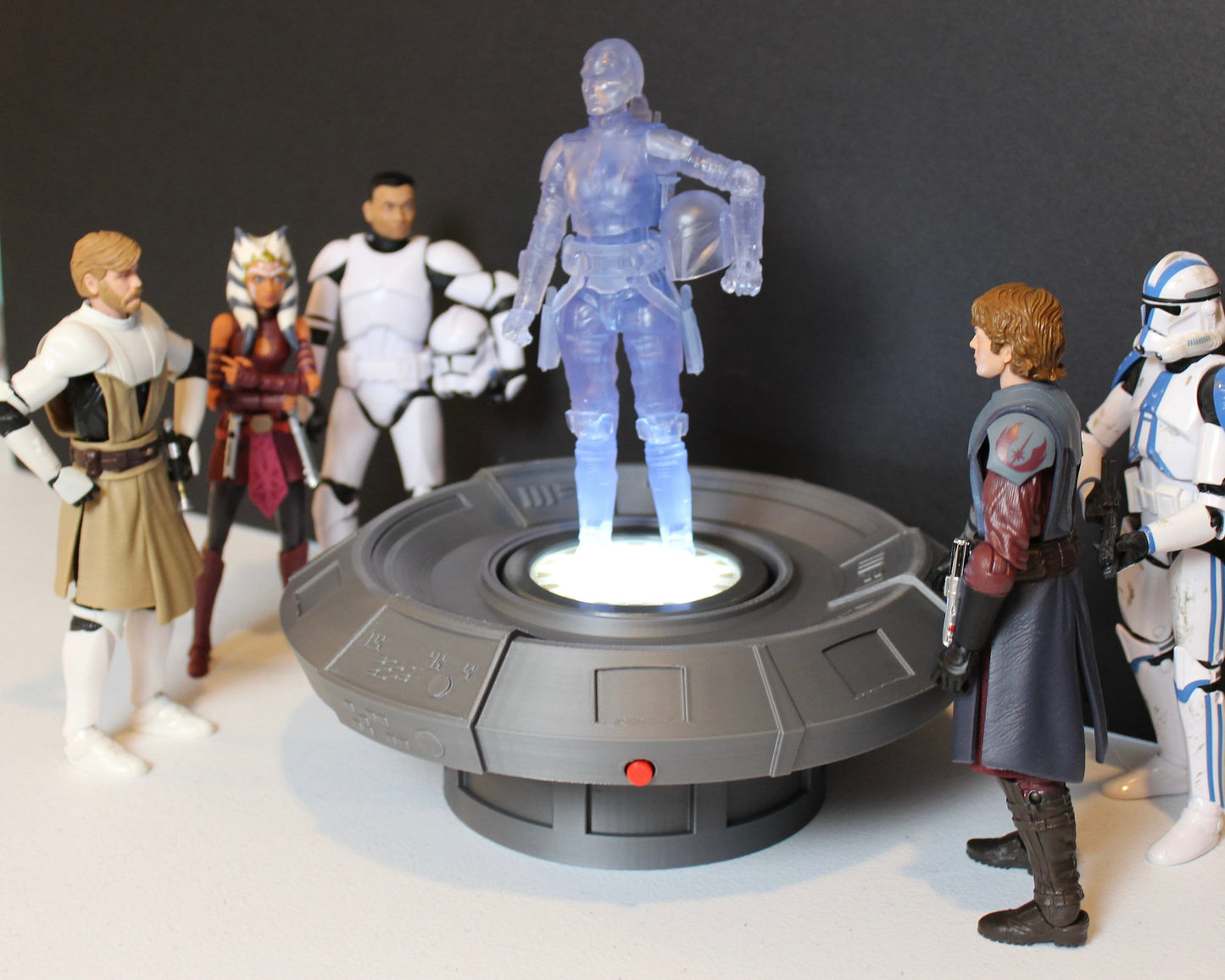 Holotable Display for Star Wars The Black Series Holocomm Collection 3D Printed Diorama by Landspeeder Luke