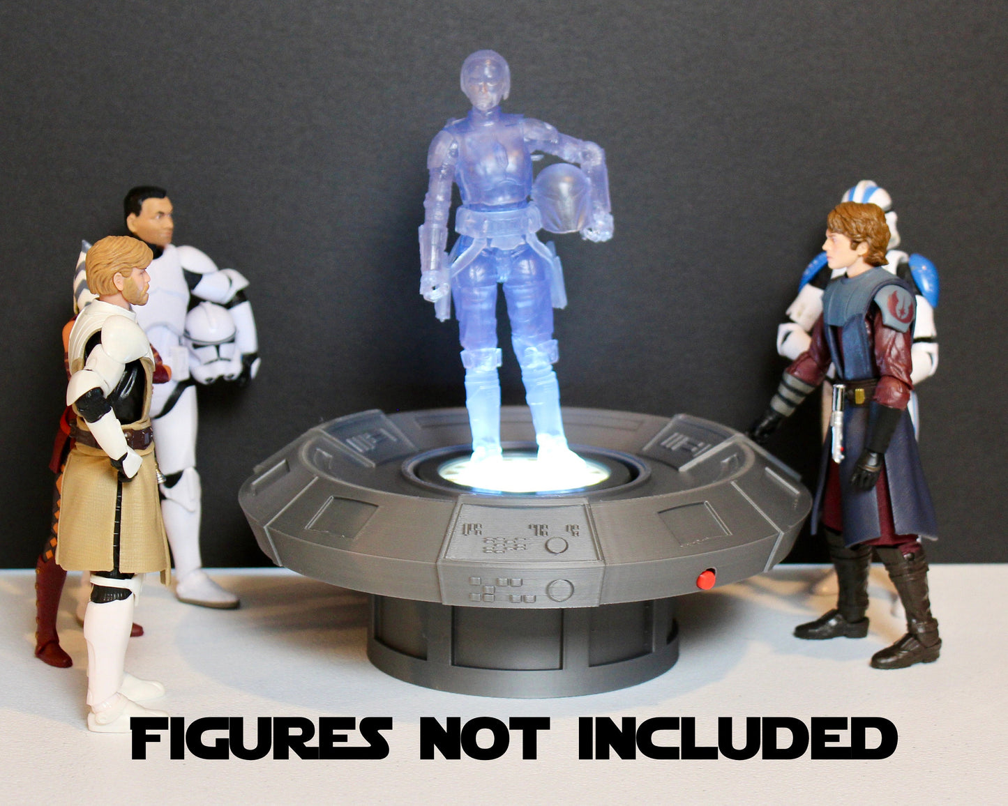 Holotable Display for Star Wars The Black Series Holocomm Collection 3D Printed Diorama by Landspeeder Luke