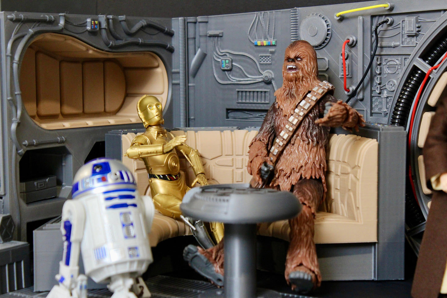 Millennium Falcon Interior Diorama Display for Star Wars The Black Series 1/12 6 Inch Scale Figures