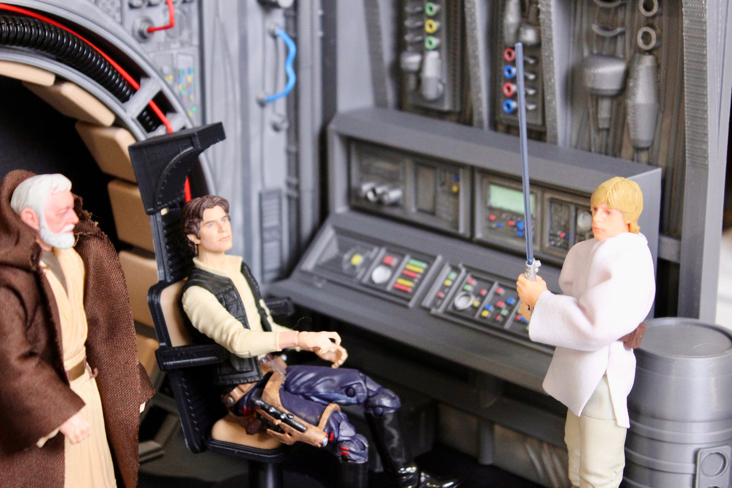 Millennium Falcon Interior Diorama Display for Star Wars The Black Series 1/12 6 Inch Scale Figures