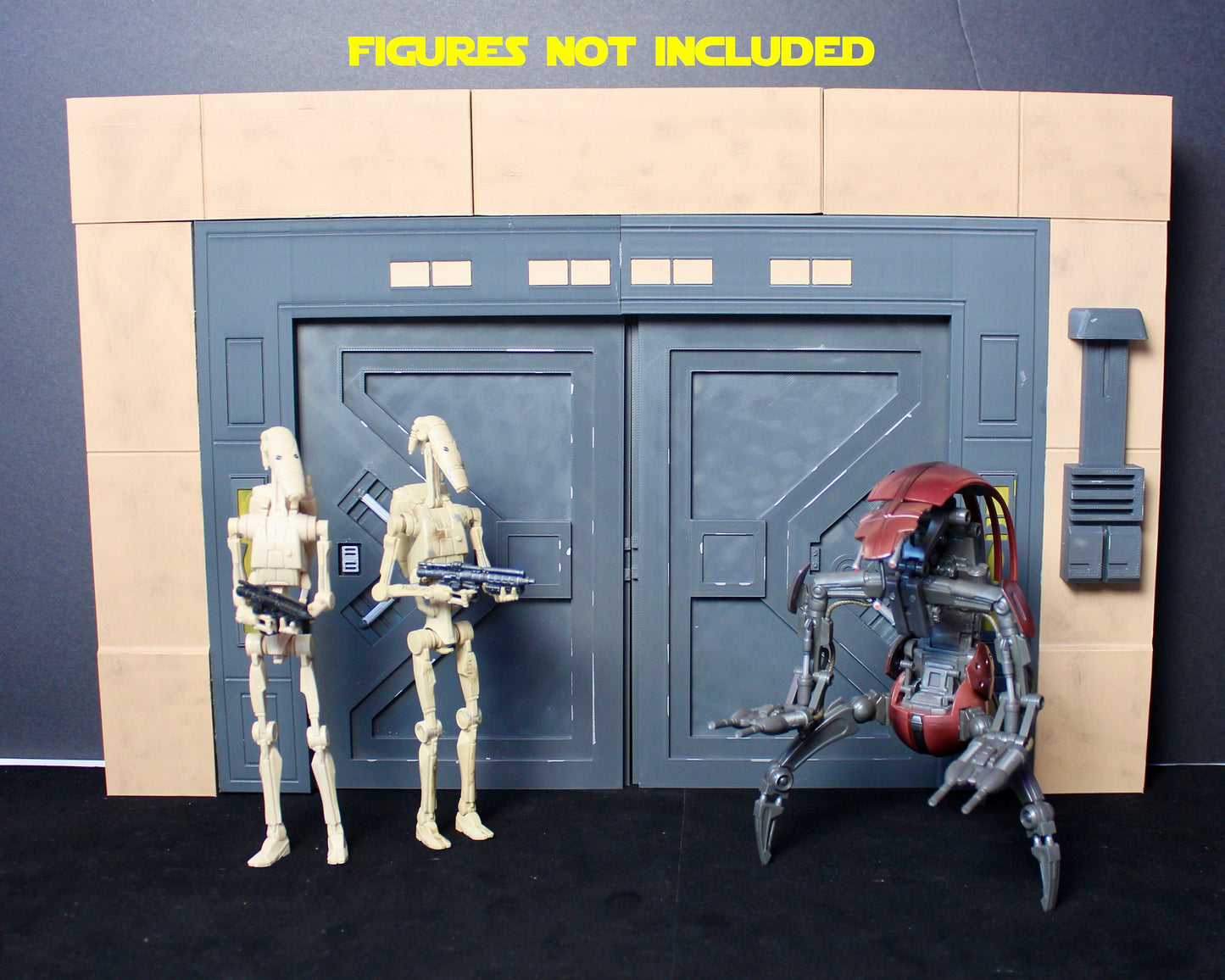 Duel of the Fates Naboo Door Display for Star Wars The Black Series 6 Inch 1:12 Scale Figure Diorama