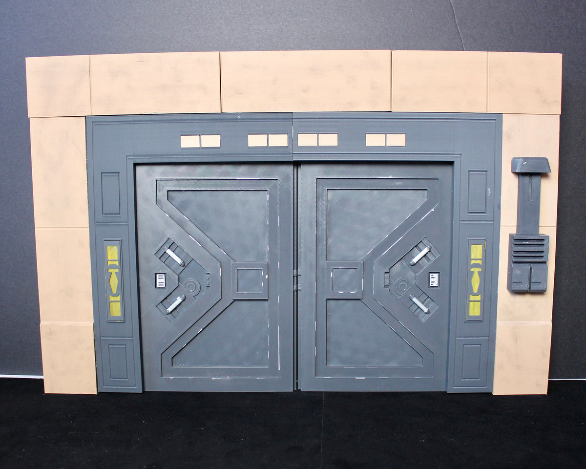 Naboo Door Diorama: Duel of the Fates, 6 Inch Star Wars Figures
