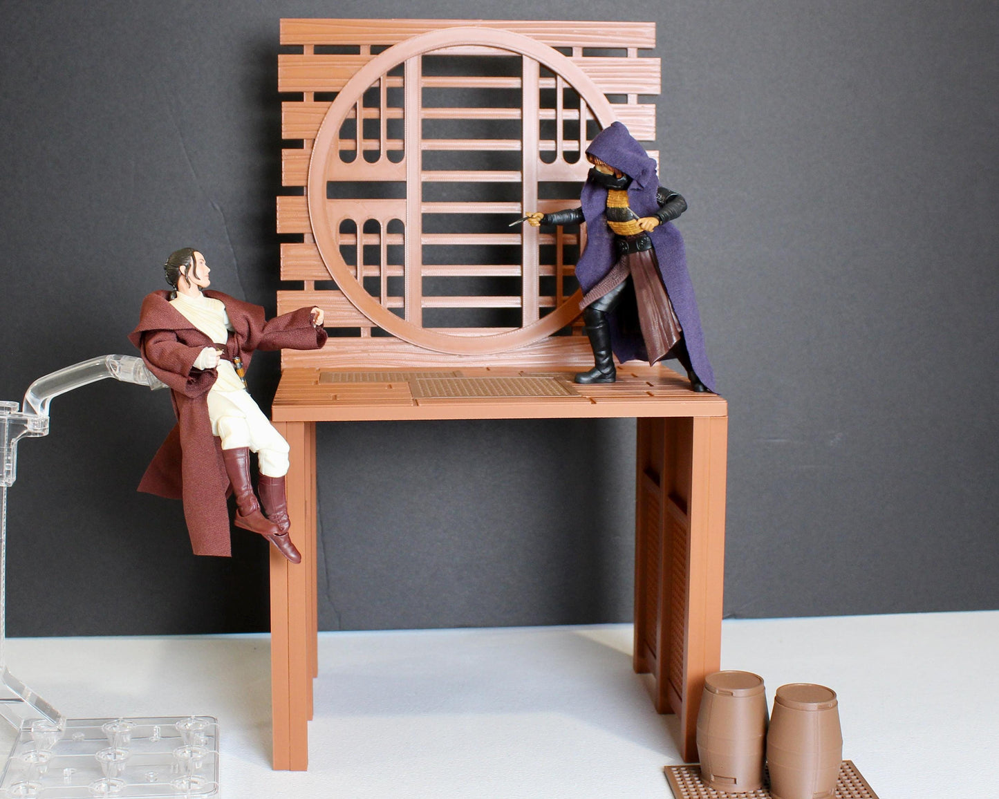 Noodle Bar Display for Star Wars The Black Series 6 Inch Figures, The Acolyte Diorama Display Designed by Landspeeder Luke