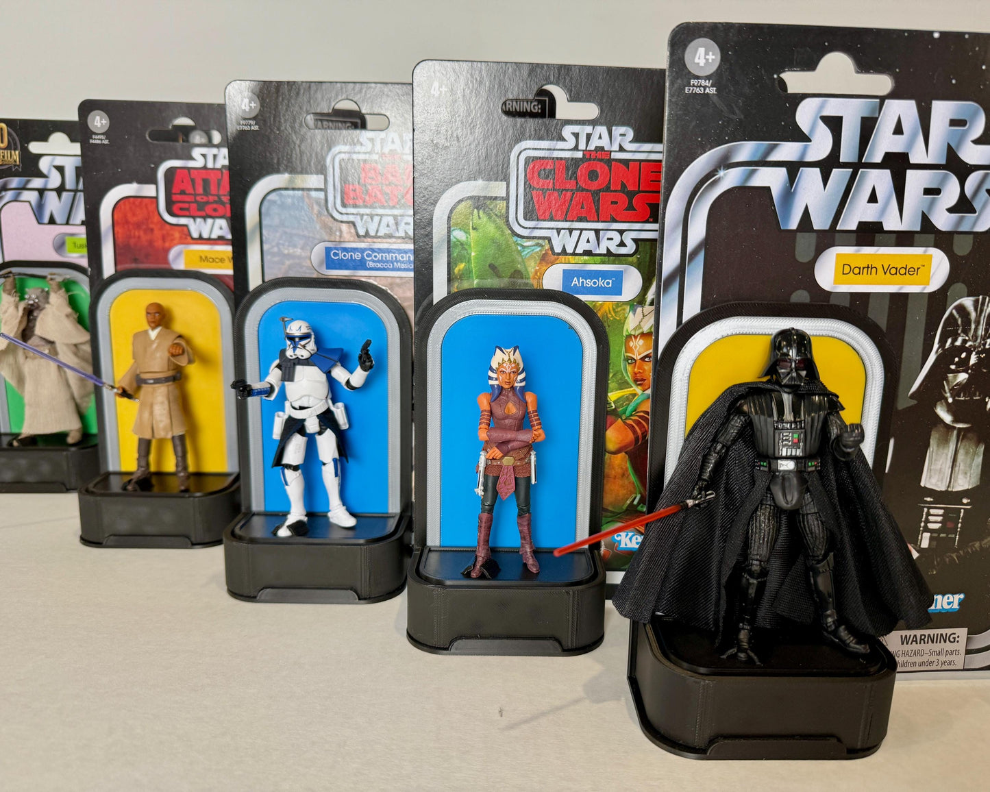Cardback Keeper Stands for Star Wars The Vintage Collection 3.75" Figures Designed by Landspeeder Luke