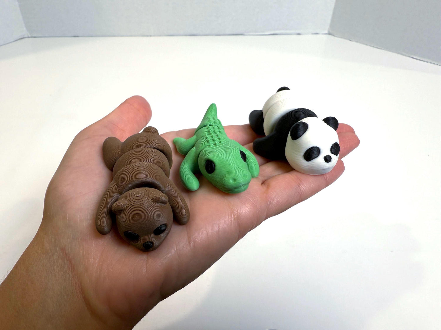 Zoo Animal 6 Pack #1 | Zou 3D | Flexi Articulated Sensory Fidgets | 3D Printed Toy | Baby Animals | Wiggle Toy | Stocking Stuffer Gift