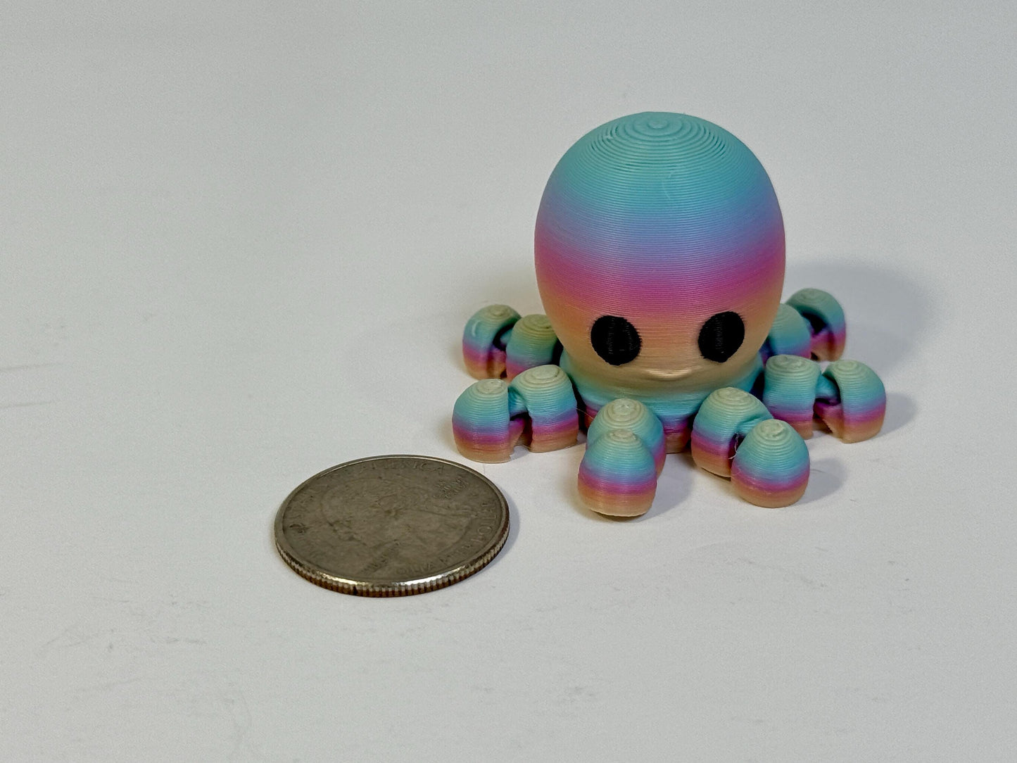 Sea Animal Fidget Friends 6 Pack Flexi Articulated Sensory Fidgets 3D Printed Toy Animals Cute Wiggle Toy Stocking Stuffer Gift ZOU3D Toy