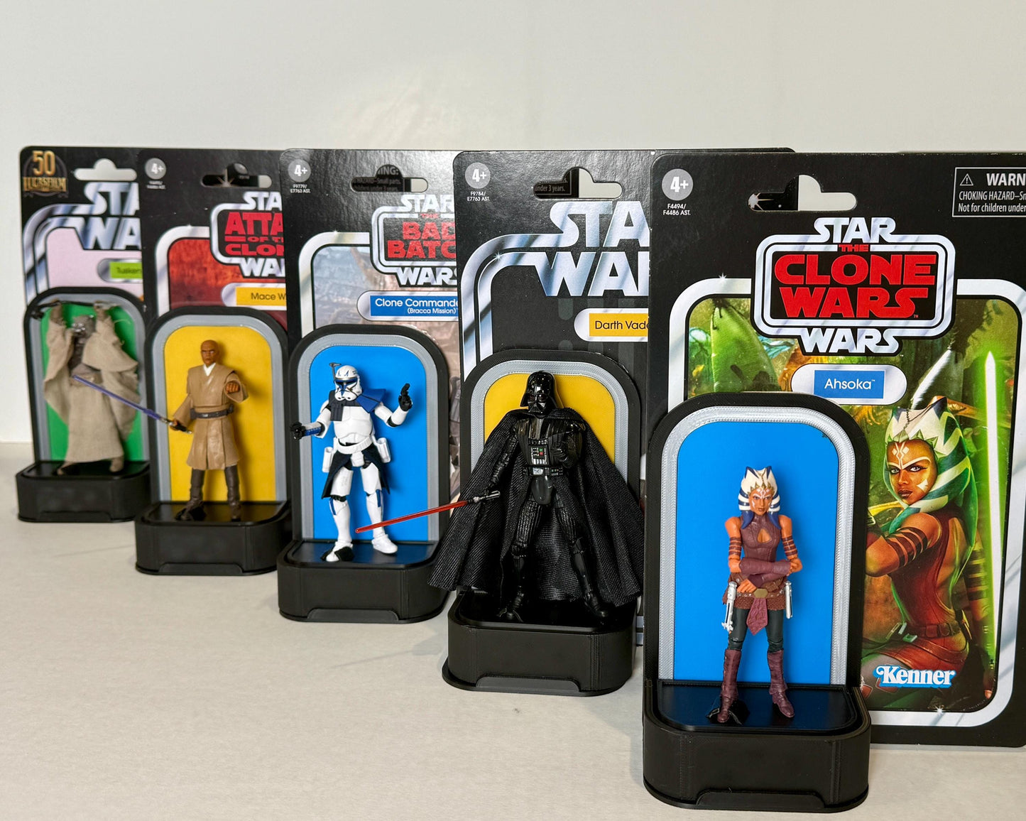 Cardback Keeper Stands for Star Wars The Vintage Collection 3.75" Figures Designed by Landspeeder Luke