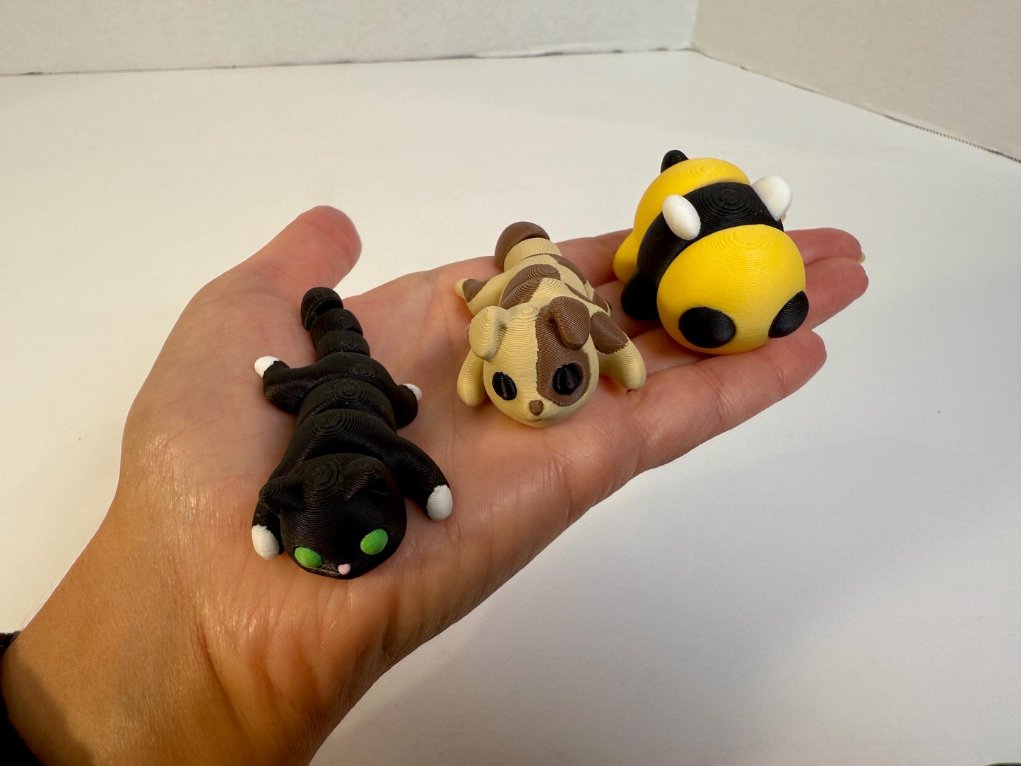 Spring Animal 6 Pack ZOU3D Flexi Articulated Sensory Fidget 3D Printed Animal Wiggle Stocking Stuffer Gift for Teacher Counselor Therapy Toy