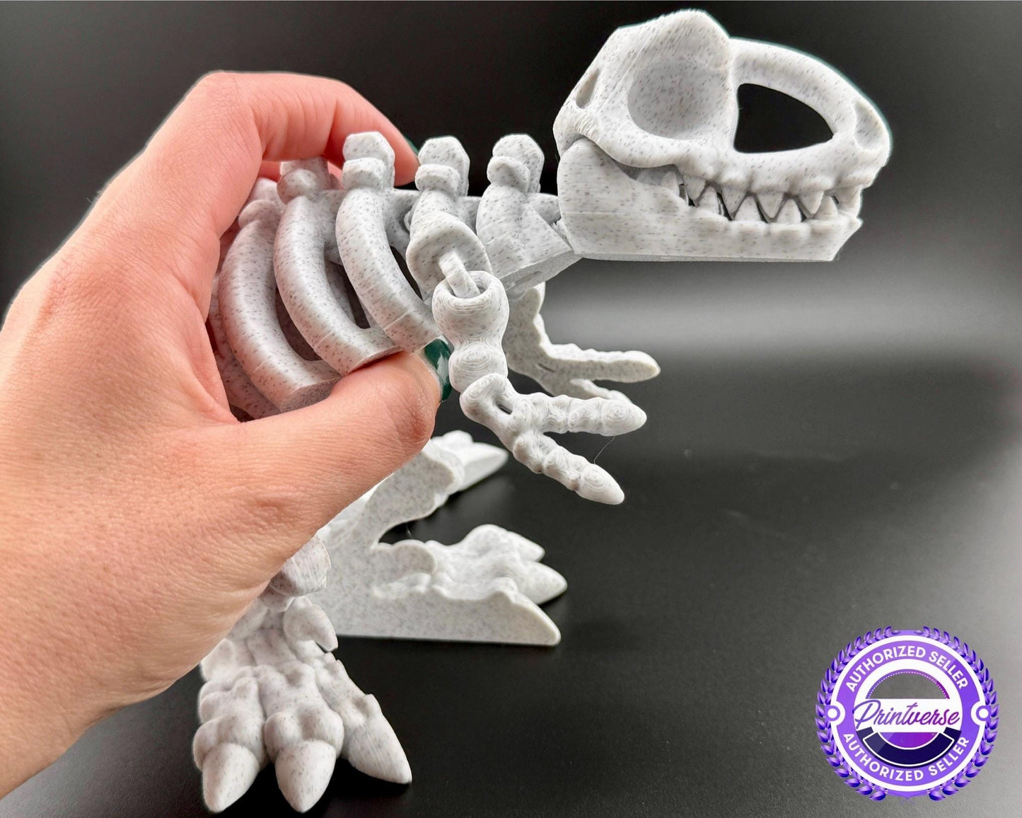 T-Rex Large Fidget Friend Flexi Articulated Sensory Fidget 3D Printed Animal Wiggle Stocking Stuffer Teacher Gift Tyrannosaurus Therapy Toy