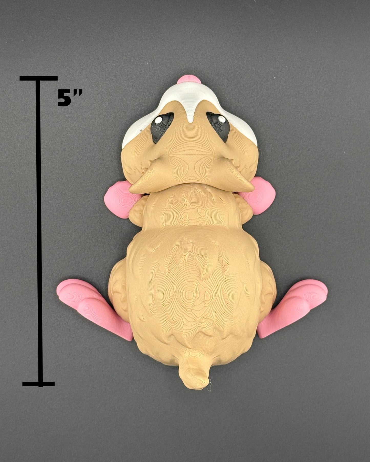 Hamster Fidget Friend Flexi Articulated Sensory Fidget 3D Printed Animal Wiggle Stocking Stuffer Gift for Teacher Cute Therapy Toy