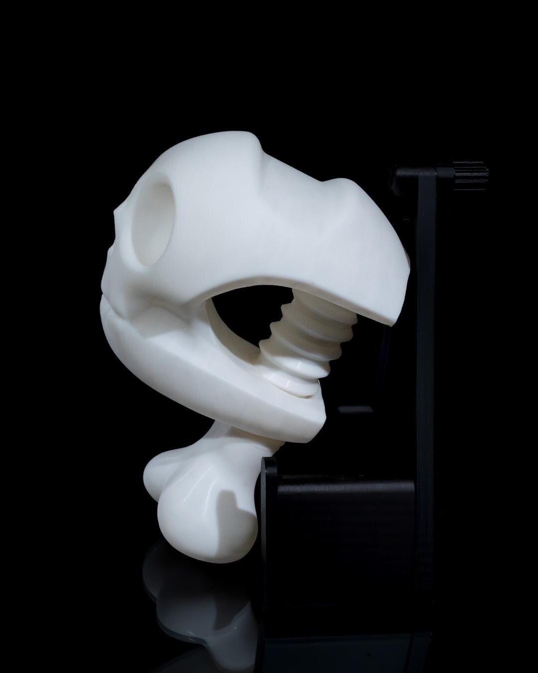 Custom Skull Vice Headphone Holder 3D Printed Stand