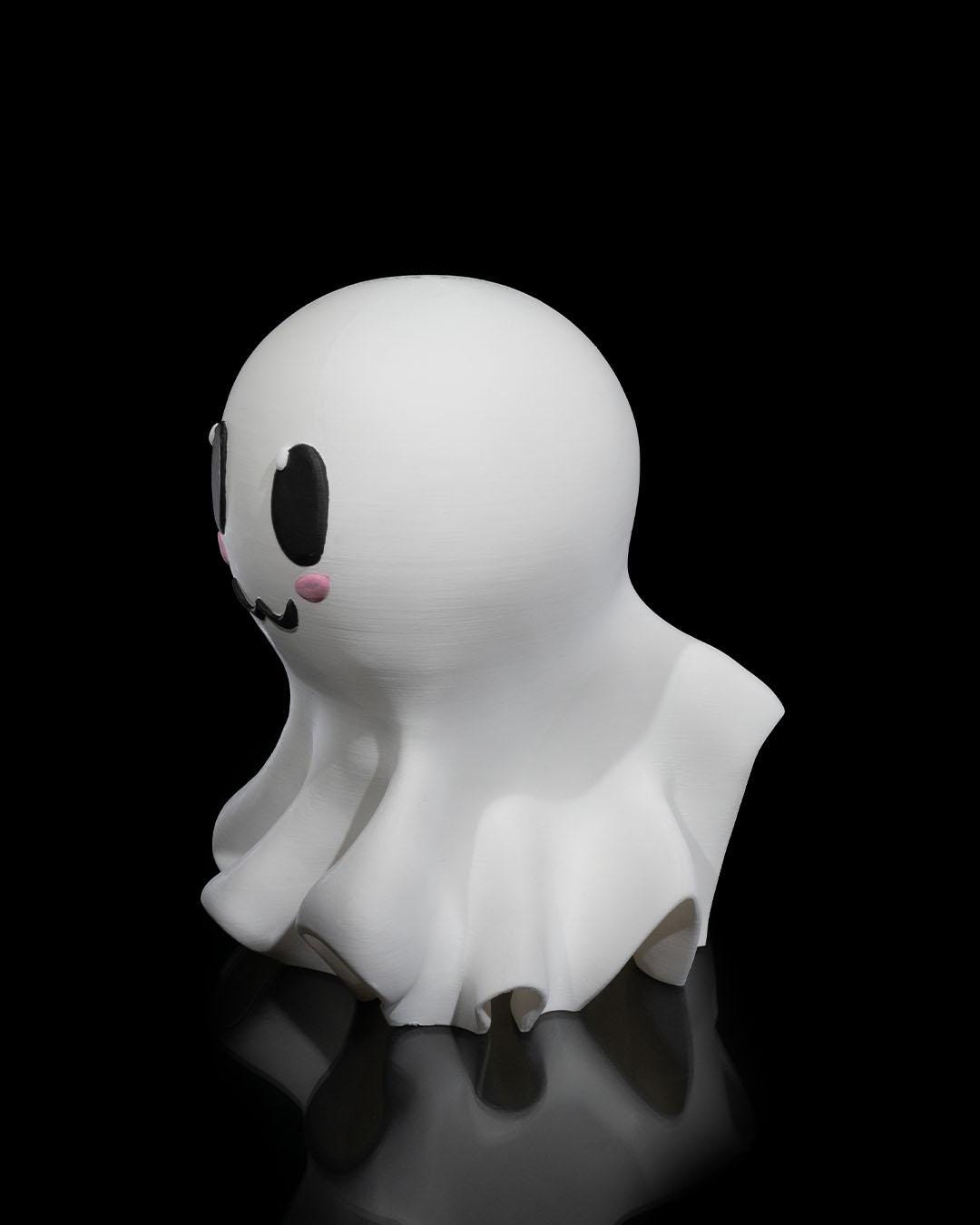 Gentile Ghost Headphone Stand - Cute 3D Printed Headphone Holder, Spooky Headphone Holder, 3D Printed Gamer Gift, Unique Tech Accessory