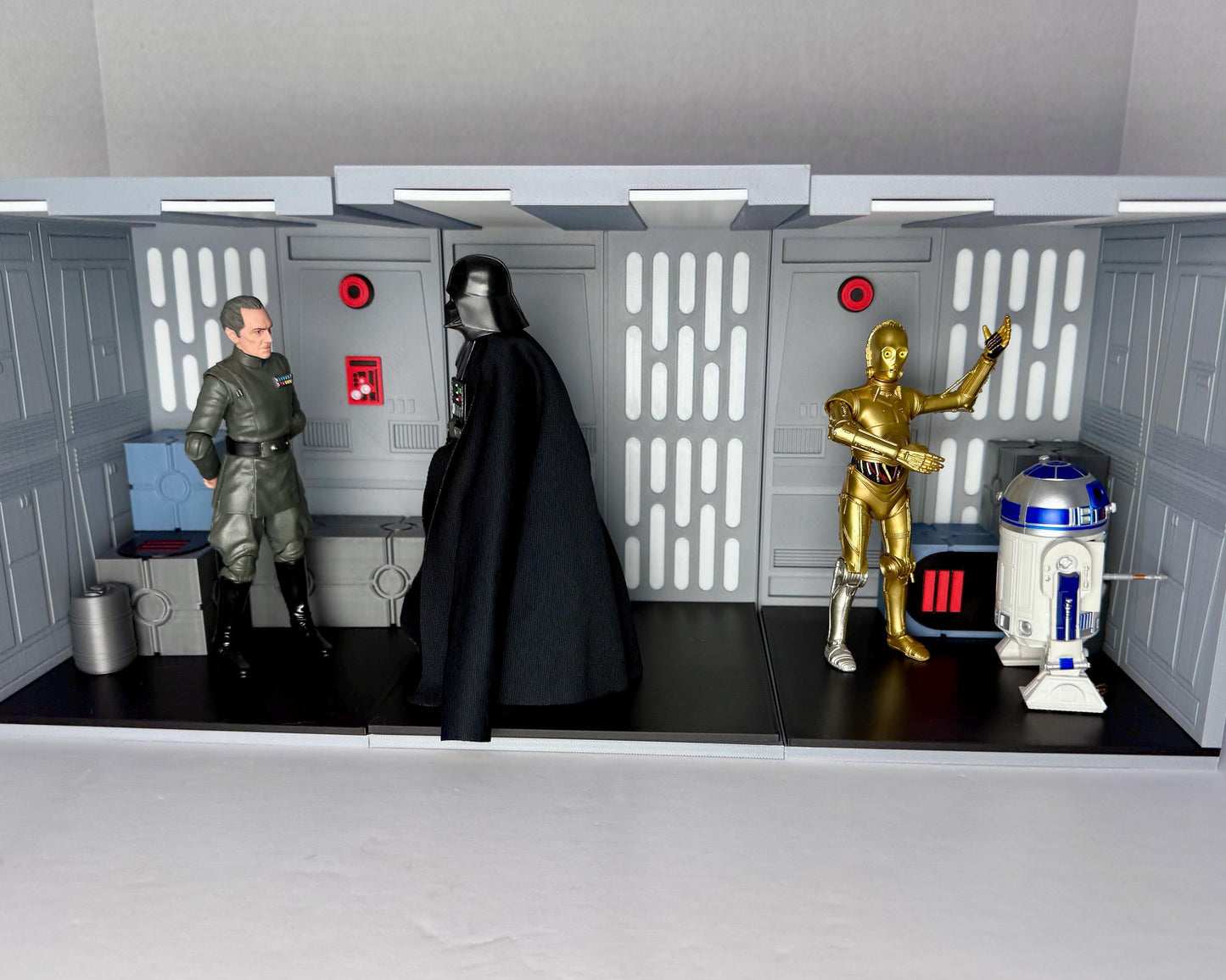 Death Star Station Stacker Display for Star Wars The Black Series 3D Printed Figure Display for Star Wars 1/12 Scale A New Hope Figures