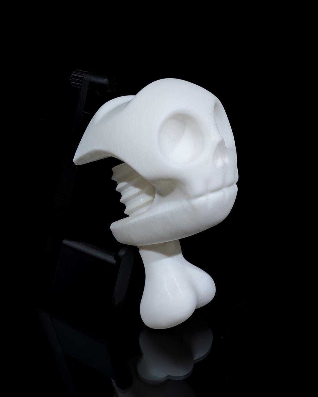 Custom Skull Vice Headphone Holder 3D Printed Stand