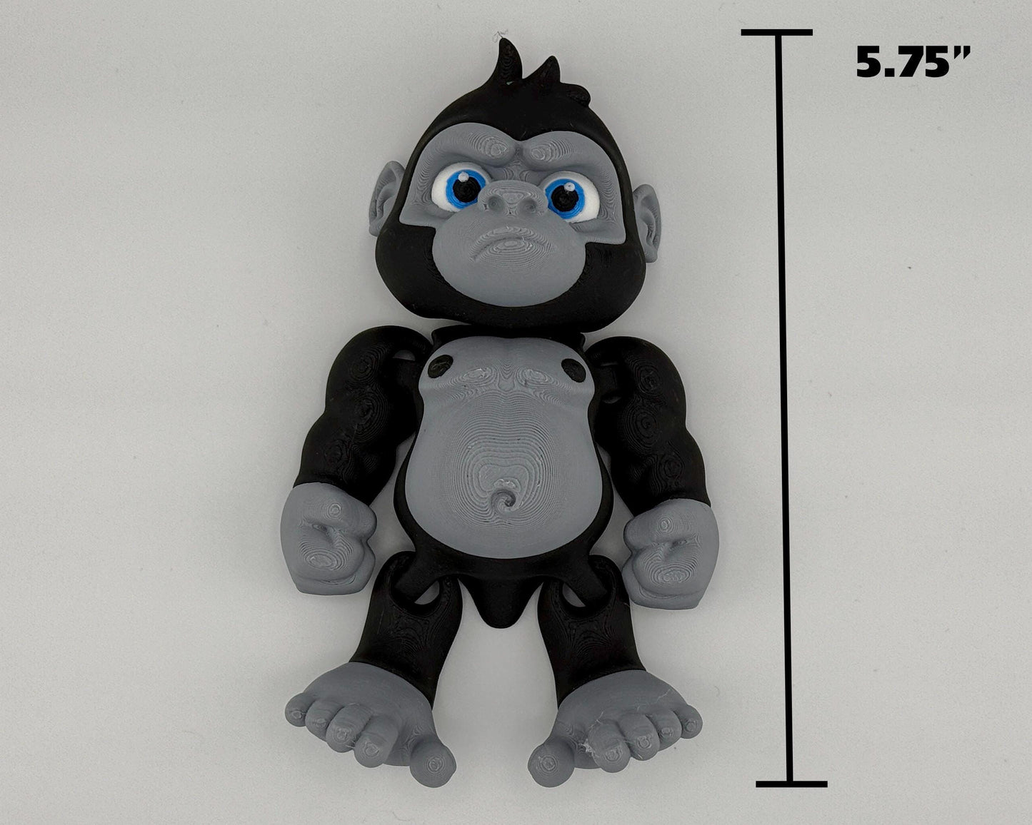 Large Gorilla Fidget Friend Printverse Flexi Articulated Sensory Fidget 3D Printed Animal Wiggle for Teacher Cute Therapy Toy