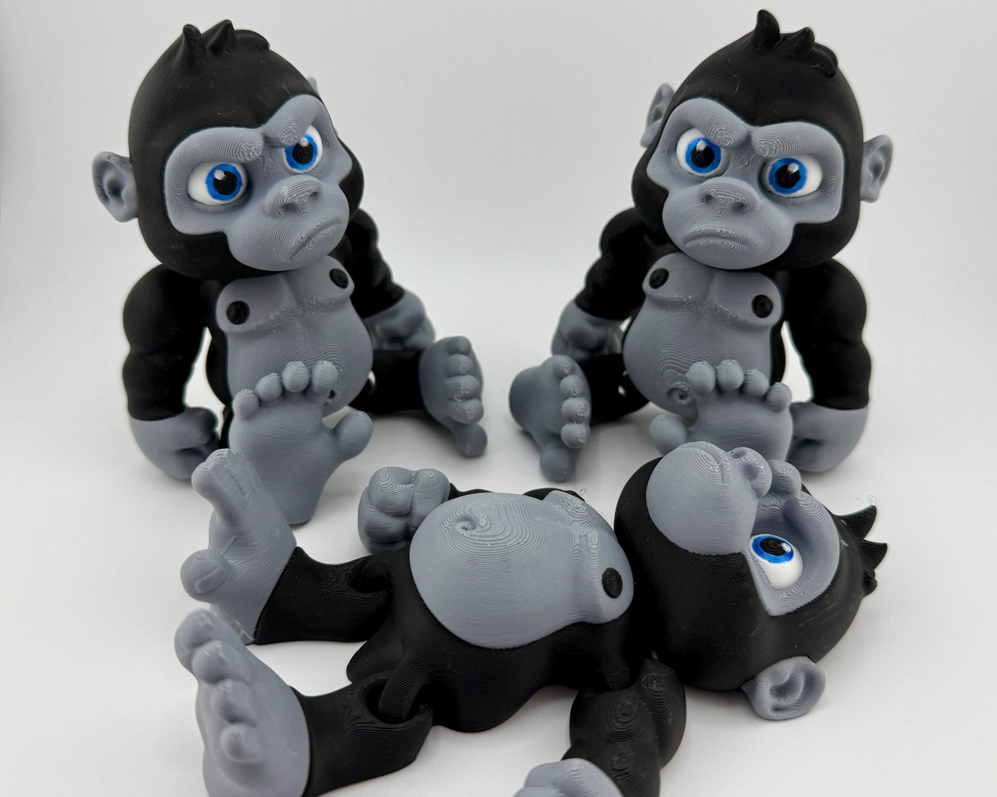 Large Gorilla Fidget Friend Printverse Flexi Articulated Sensory Fidget 3D Printed Animal Wiggle for Teacher Cute Therapy Toy