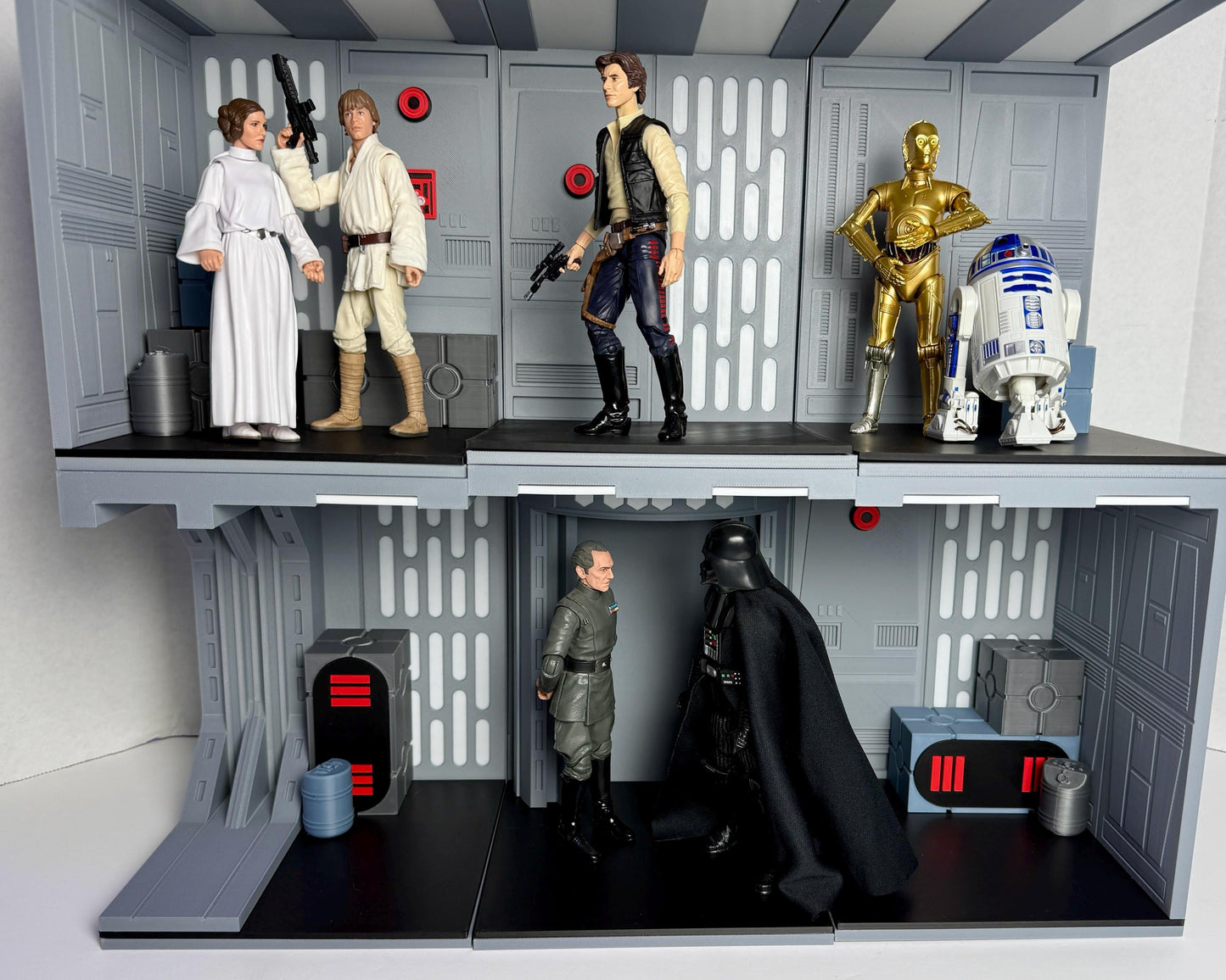 Death Star Station Stacker Display for Star Wars The Black Series 3D Printed Figure Display for Star Wars 1/12 Scale A New Hope Figures