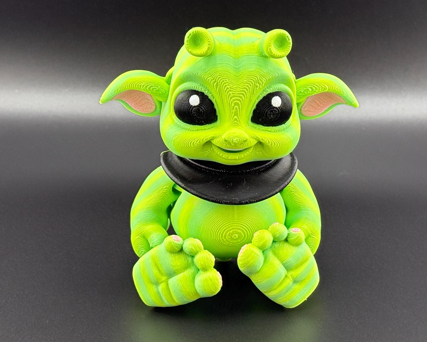 Baby Alien Fidget Friend | Large 3D Printed Articulating Flexi Alien Figure | Printverse Cute Alien | Baby Alien Gift | Stress Relief Toy