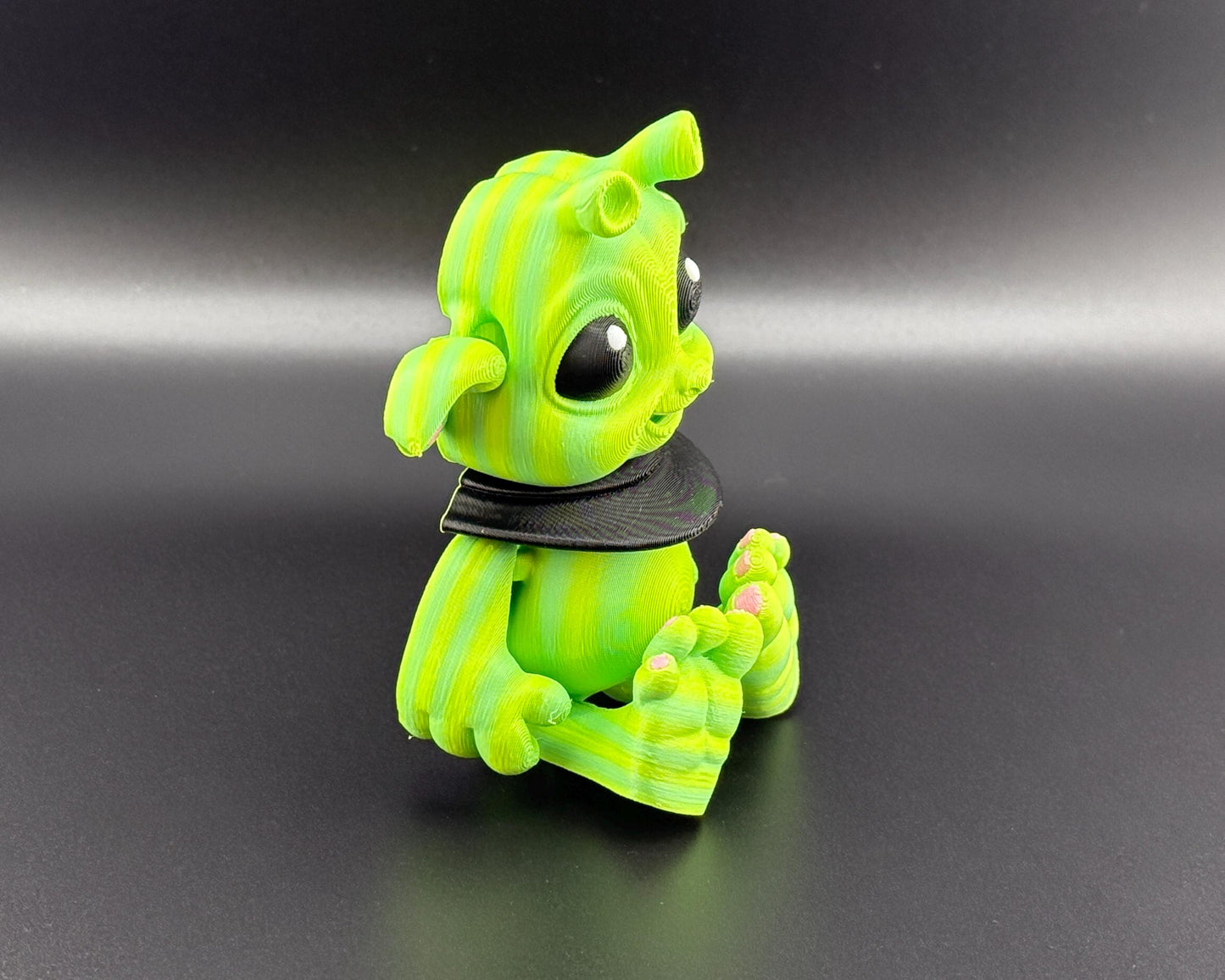 Baby Alien Fidget Friend | Large 3D Printed Articulating Flexi Alien Figure | Printverse Cute Alien | Baby Alien Gift | Stress Relief Toy