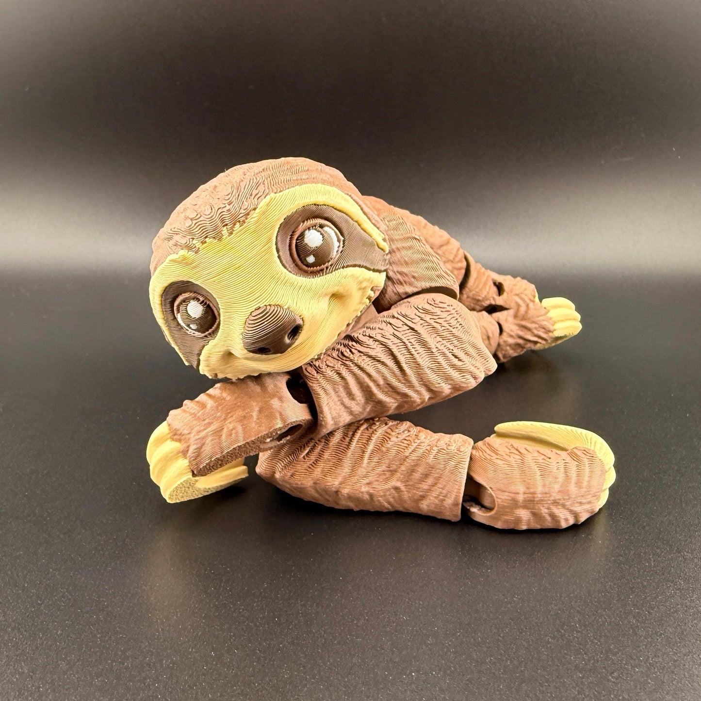 Sloth Flexi Fidget Friend | 3D Printed Articulating Sloth Set | 3 Toed Hanging Sloth | Large Sloth & Tree | Unique Gift | Stress Relief