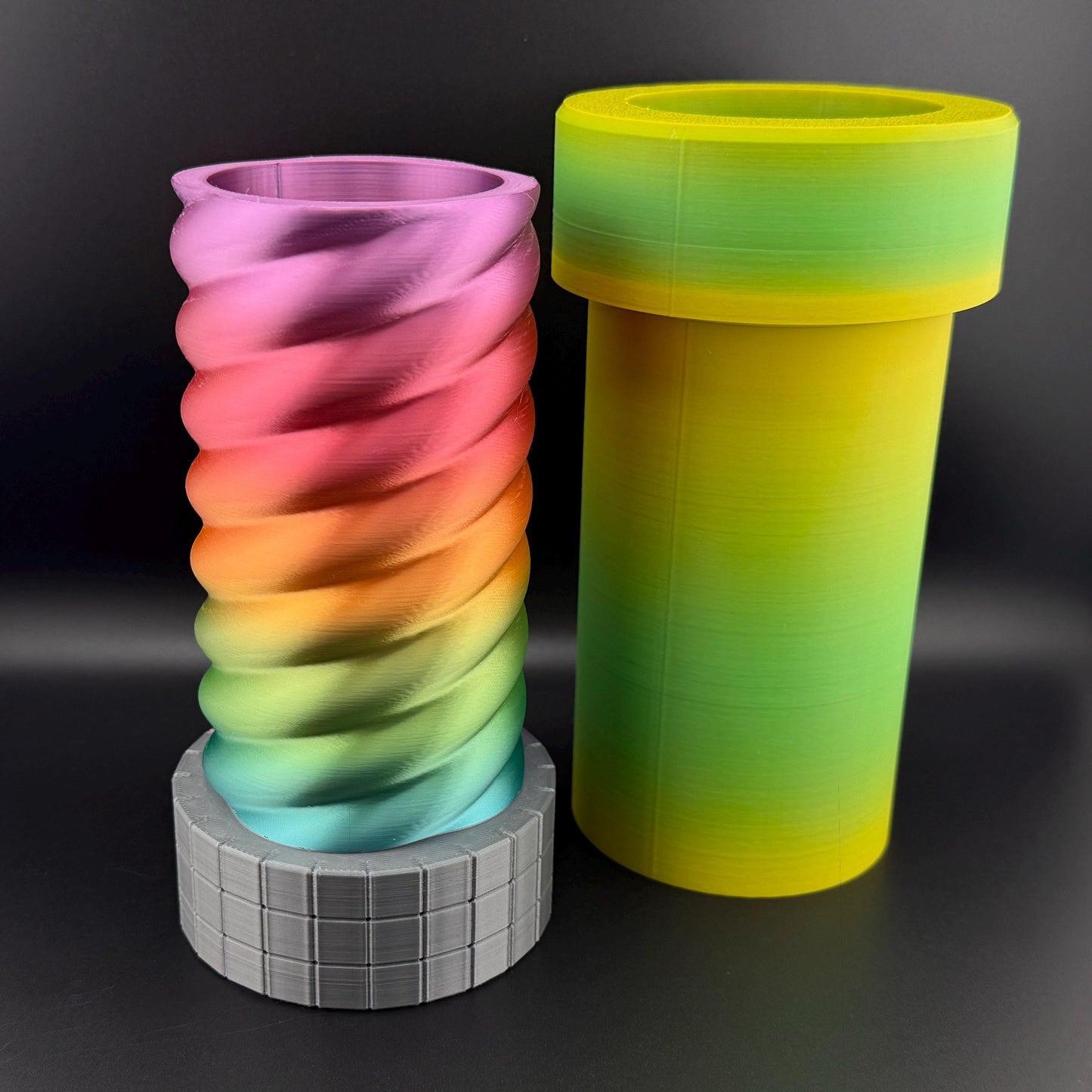 Secret Warp Pipe Container – 3D Printed Hidden Stash Box – Retro Game-Inspired Decor – Inspired by Super Mario | Rainbow Pride