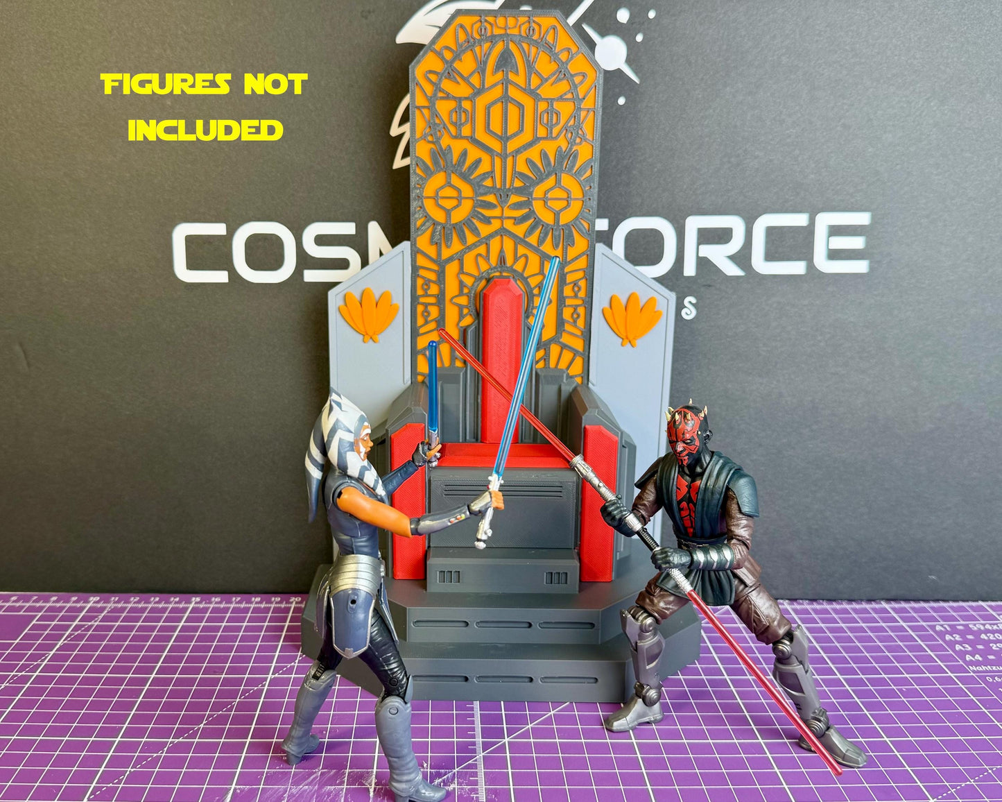 Throne of Mandalore for Star Wars The Black Series | 1/12 Scale Star Wars Diorama Chair | Mandalorian Display Seat for 6-Inch Action Figures