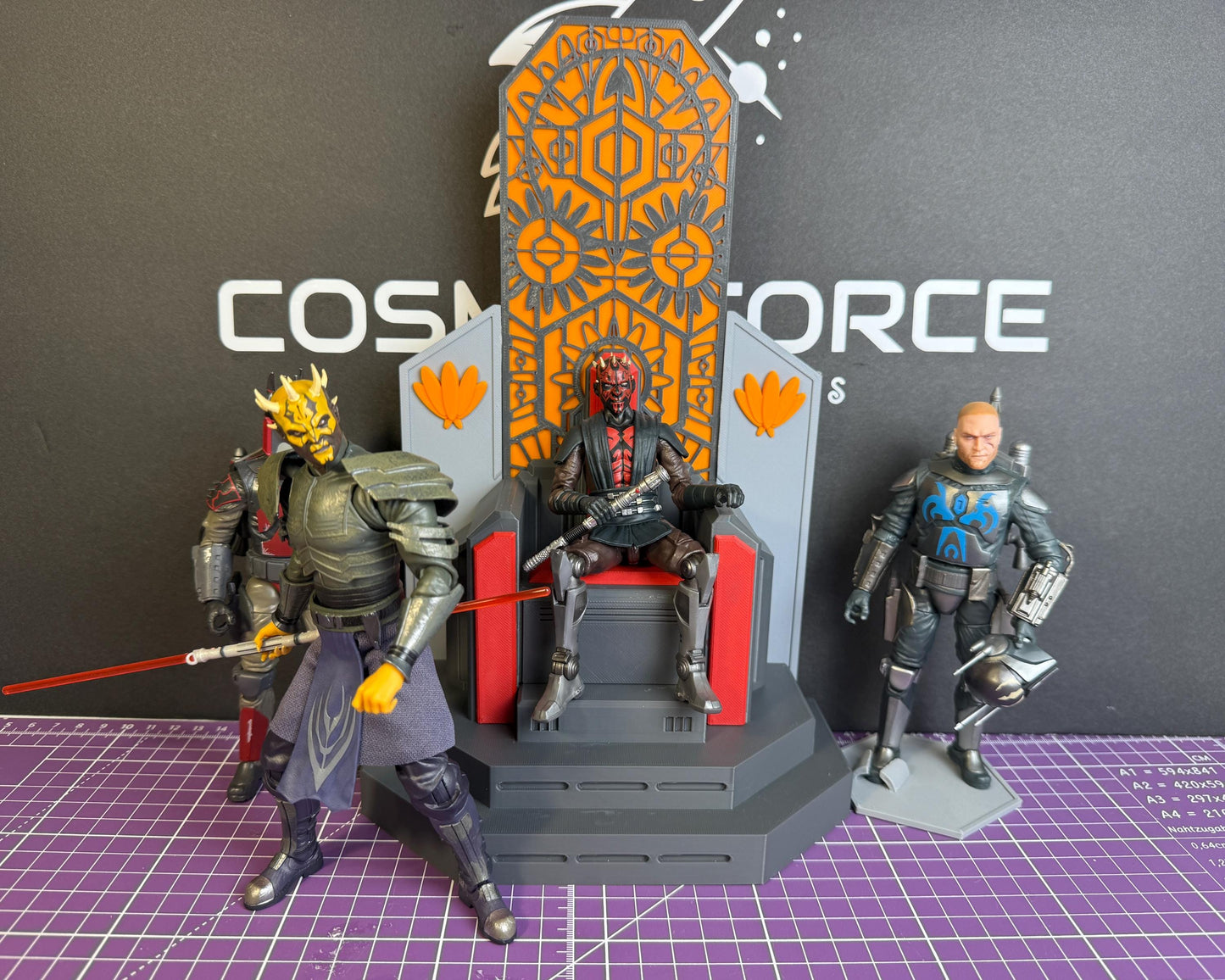 Throne of Mandalore for Star Wars The Black Series | 1/12 Scale Star Wars Diorama Chair | Mandalorian Display Seat for 6-Inch Action Figures