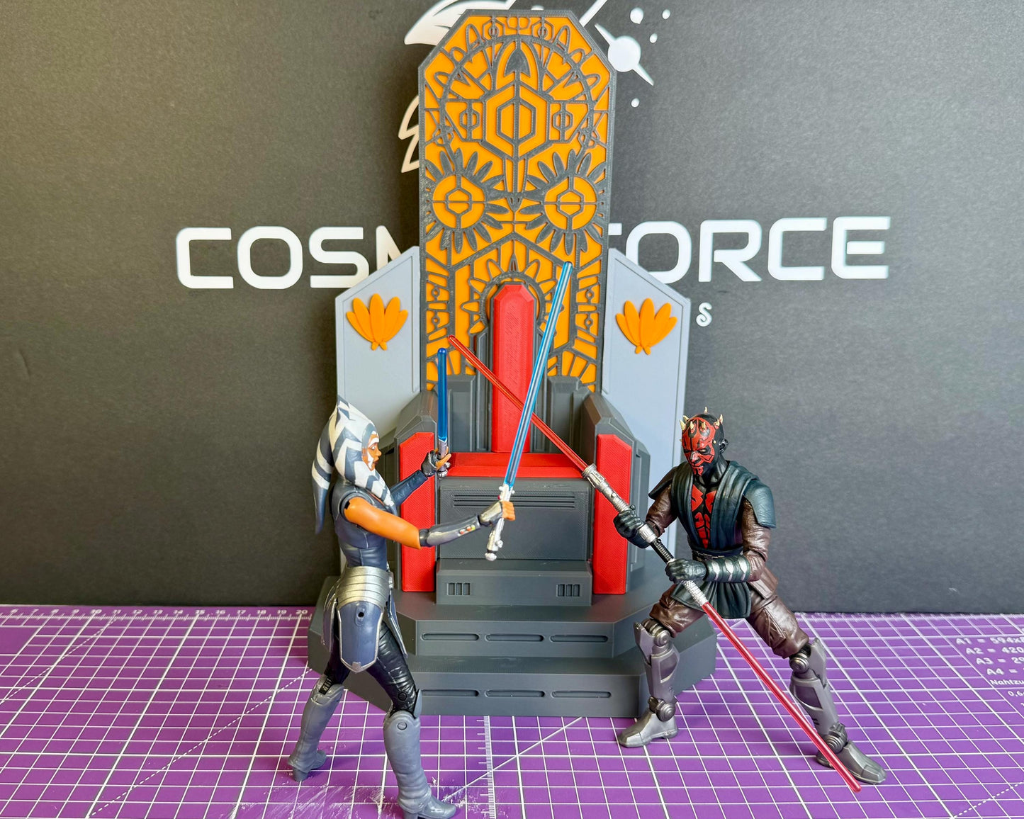 Throne of Mandalore for Star Wars The Black Series | 1/12 Scale Star Wars Diorama Chair | Mandalorian Display Seat for 6-Inch Action Figures
