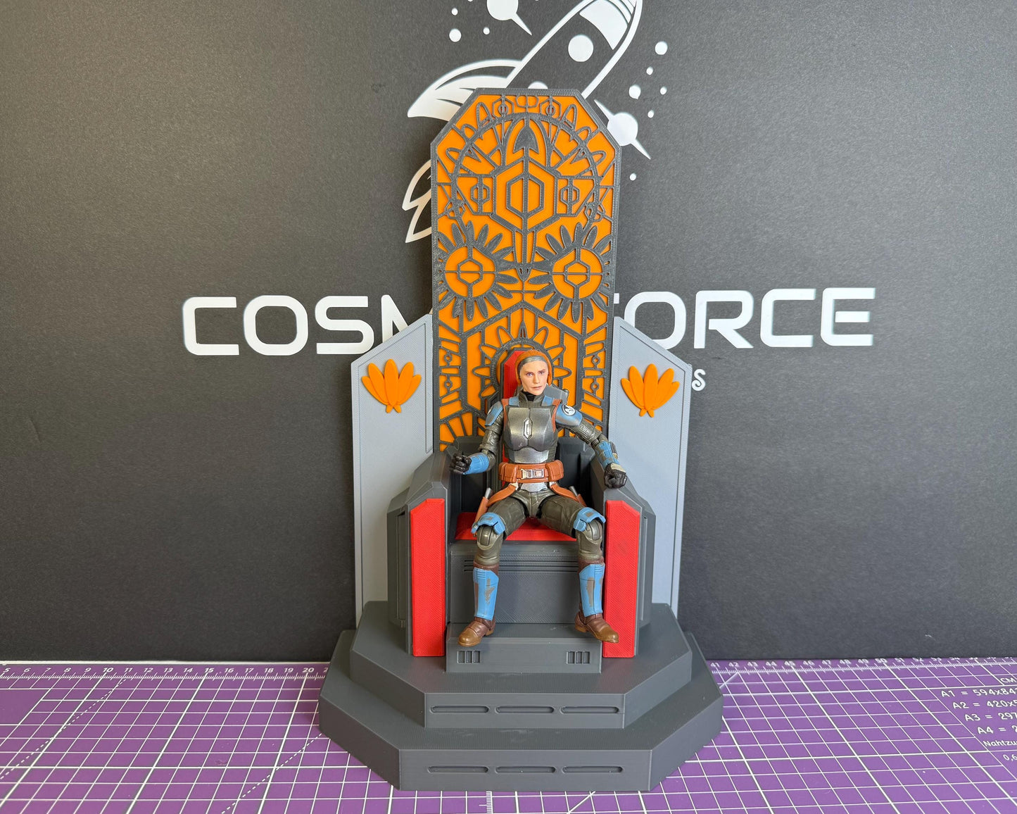 Throne of Mandalore for Star Wars The Black Series | 1/12 Scale Star Wars Diorama Chair | Mandalorian Display Seat for 6-Inch Action Figures