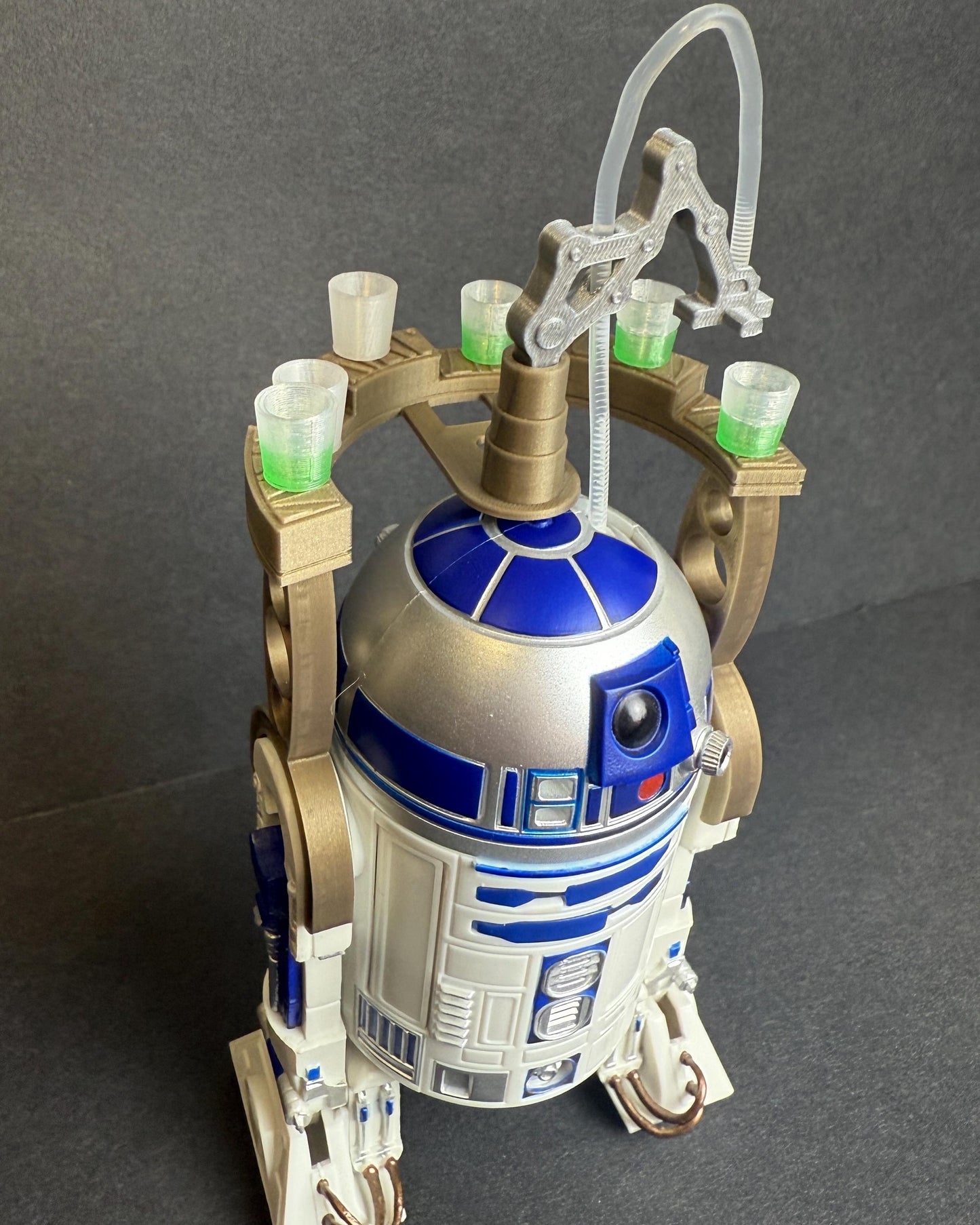 R2-D2 Drink Tray Accessory | 1/12 Scale Star Wars Black Series Add-On | Jabba’s Palace Scene Prop | Droid Diorama Display