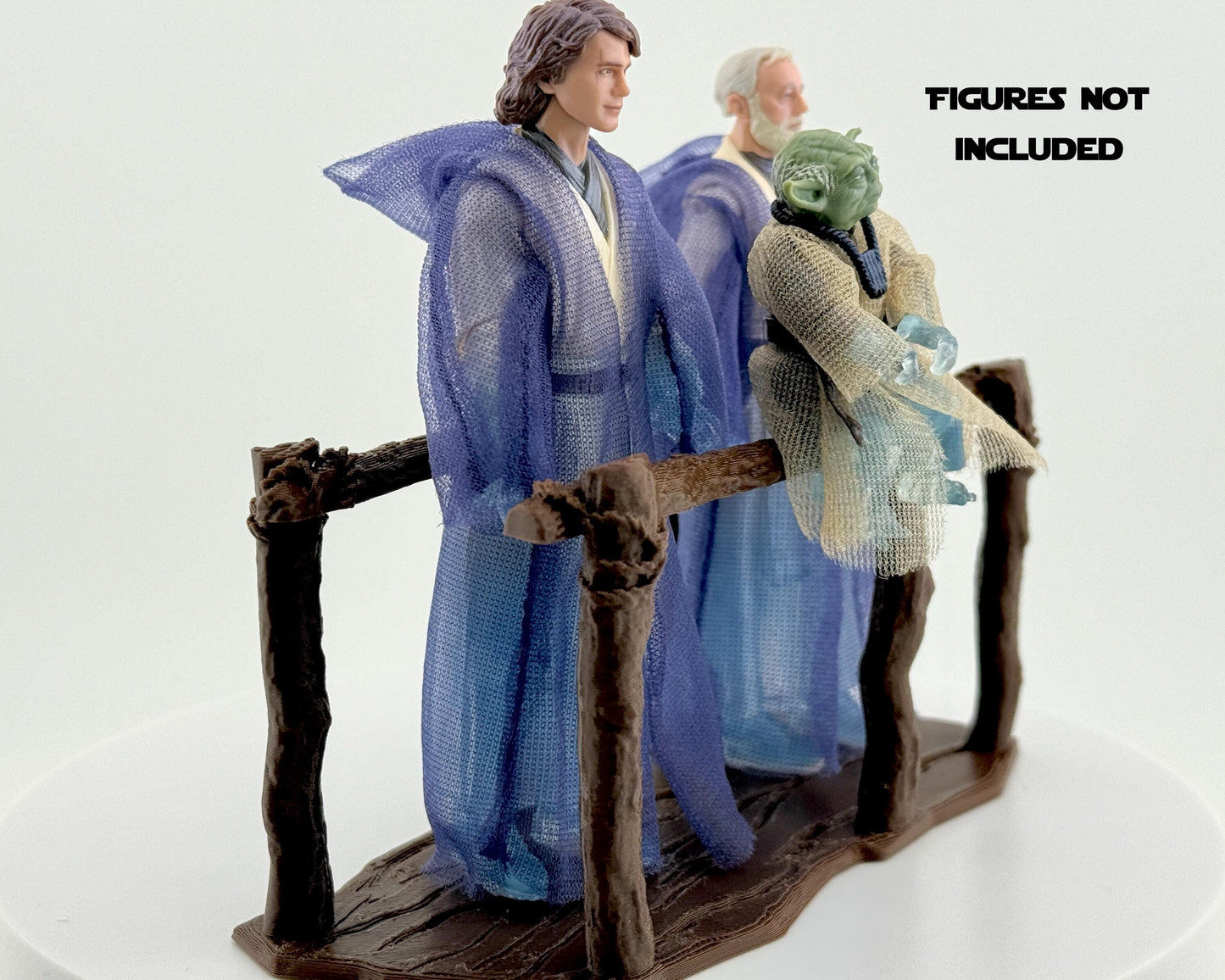 Force Spirit Bridge Display | Force Ghost Bridge Diorama | Star Wars The Vintage Collection | TVC Display Stand | Obi-Wan Anakin Yoda Scene
