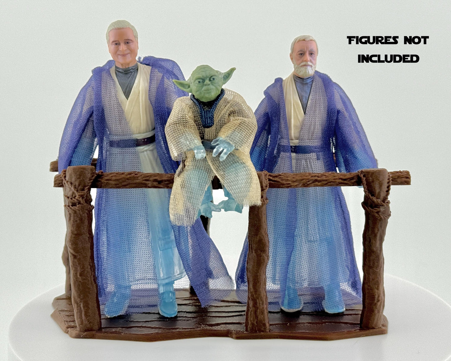 Force Spirit Bridge Display | Force Ghost Bridge Diorama | Star Wars The Vintage Collection | TVC Display Stand | Obi-Wan Anakin Yoda Scene
