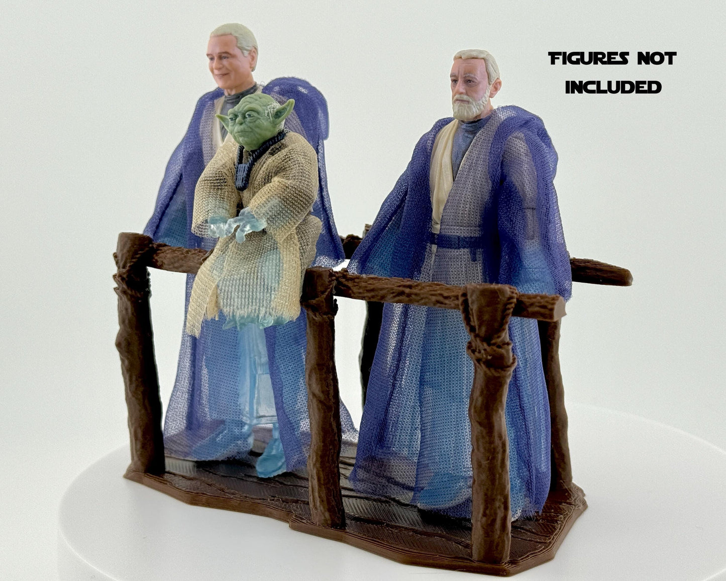 Force Spirit Bridge Display | Force Ghost Bridge Diorama | Star Wars The Vintage Collection | TVC Display Stand | Obi-Wan Anakin Yoda Scene
