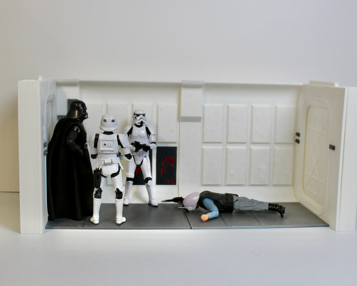 Tantive IV Diorama Display: Star Wars Black Series Figures, 3D Printed
