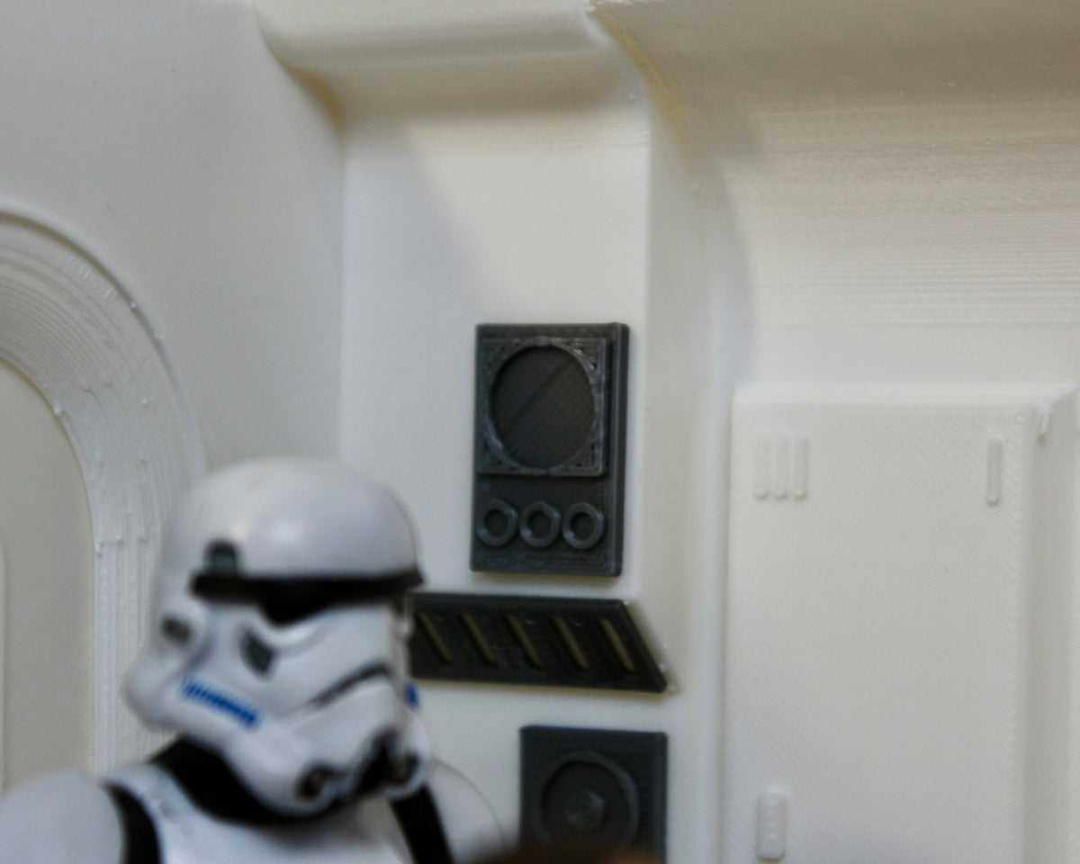 Tantive IV Diorama Display: Star Wars Black Series Figures, 3D Printed