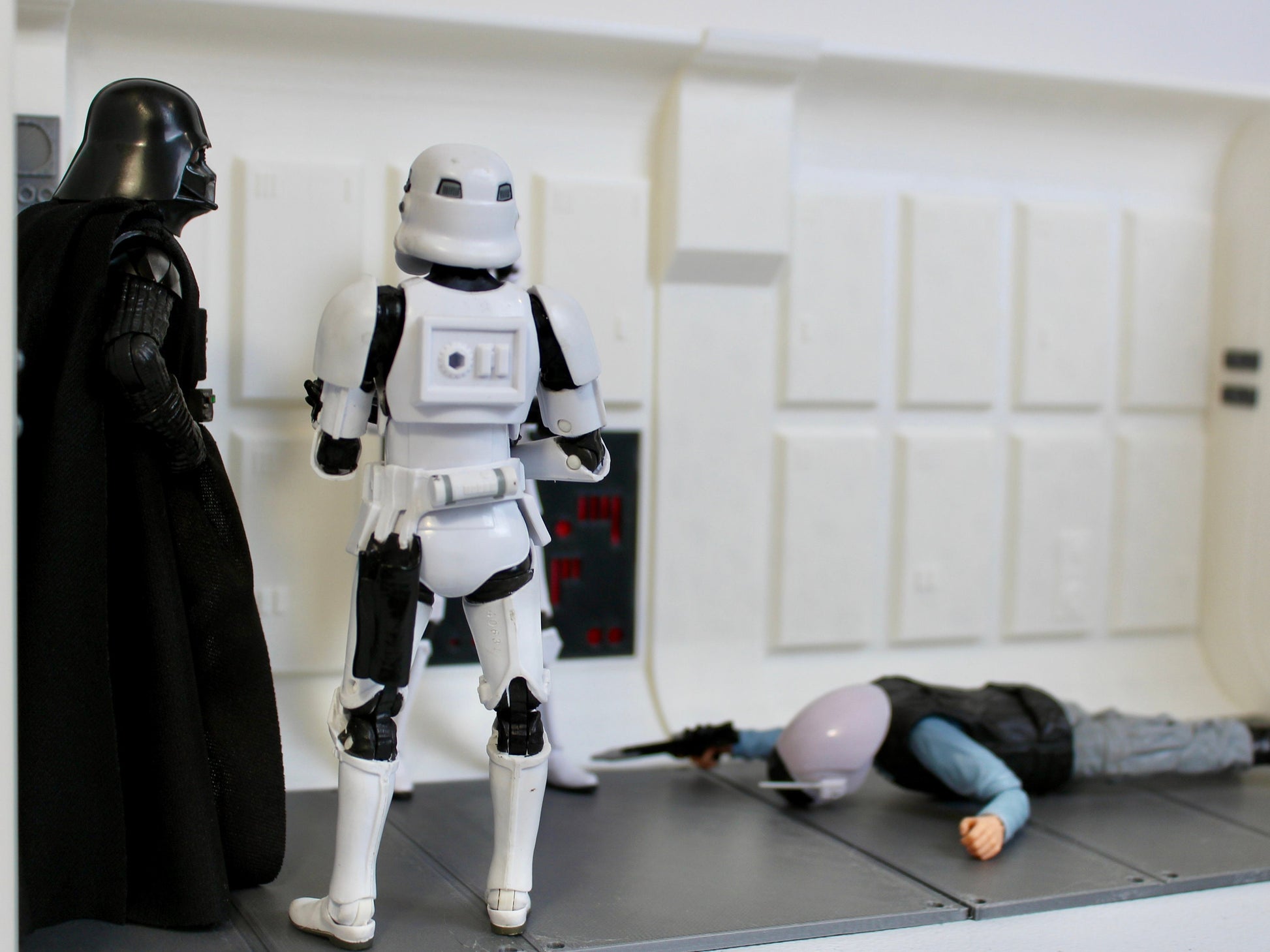 Tantive IV Diorama Display: Star Wars Black Series Figures, 3D Printed