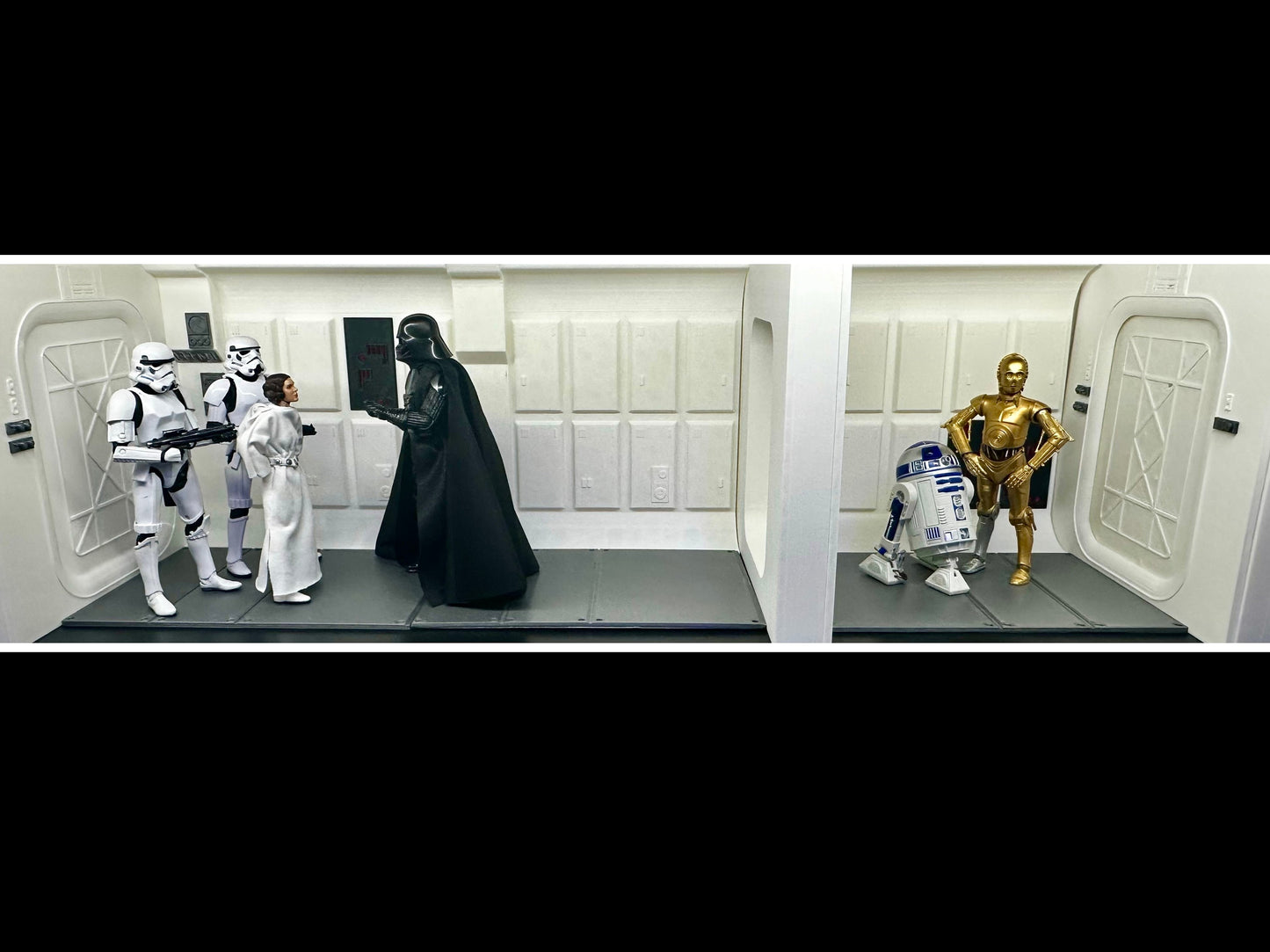 Tantive IV Diorama Display for Star Wars The Black Series Figures, 3D Printed, Designs by Landspeeder Luke