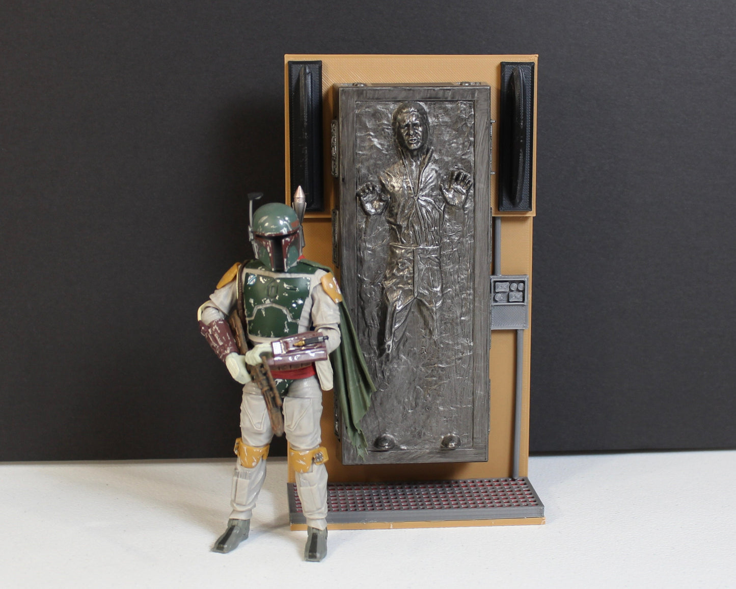 Han Solo Carbonite Diorama Display from Jabba's Palace for Star Wars The Black Series 6 Inch 1/12 Scale Figures (Han Not Included)