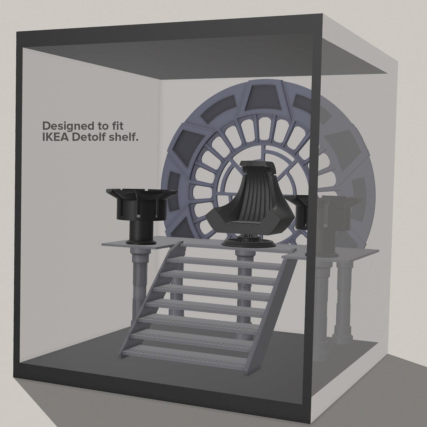 Emperor Throne Room Diorama for Star Wars The Black Series 1/12 Scale 6 Inch Figures Display Designed by Landspeeder Luke