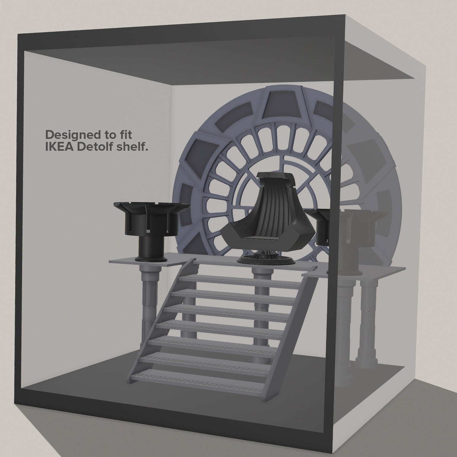 Emperor Throne Room Diorama for Star Wars The Black Series 1/12 Scale 6 Inch Figures Display Designed by Landspeeder Luke