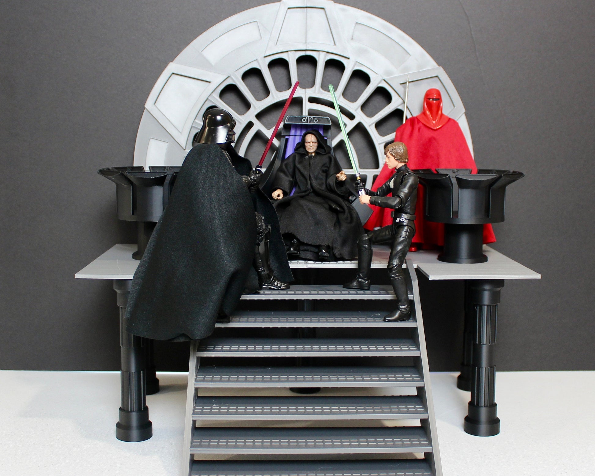Emperor Throne Room Diorama for Star Wars The Black Series 1/12 Scale 6 Inch Figures Display Designed by Landspeeder Luke