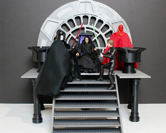 Emperor Throne Room Diorama for Star Wars The Black Series 1/12 Scale 6 Inch Figures Display Designed by Landspeeder Luke