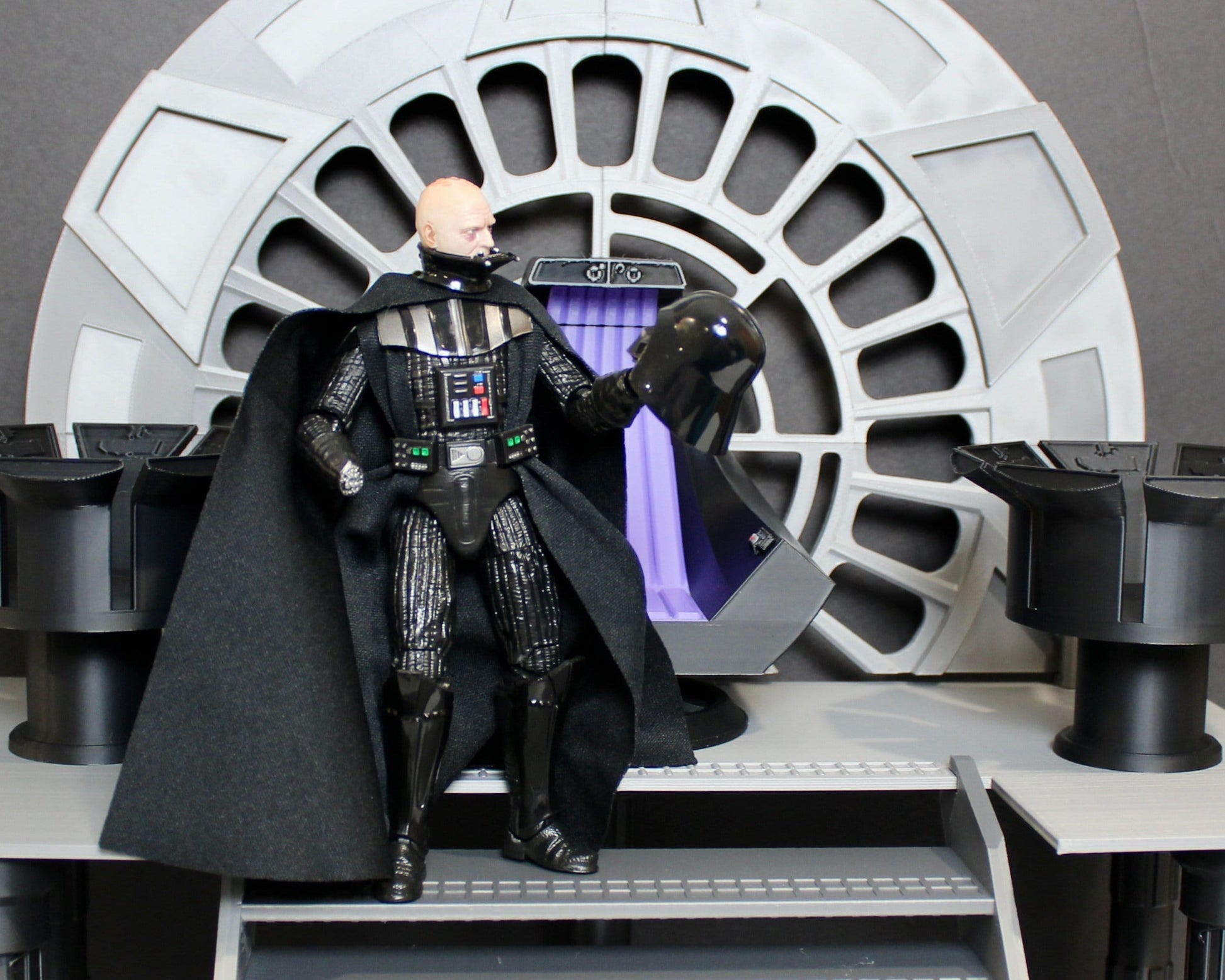 Emperor Throne Room Diorama for Star Wars The Black Series 1/12 Scale 6 Inch Figures Display Designed by Landspeeder Luke