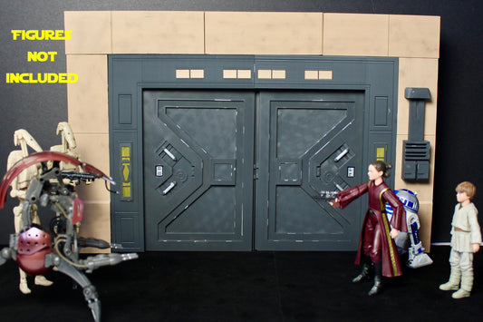 Duel of the Fates Naboo Door Display for Star Wars The Black Series 6 Inch 1:12 Scale Figure Diorama