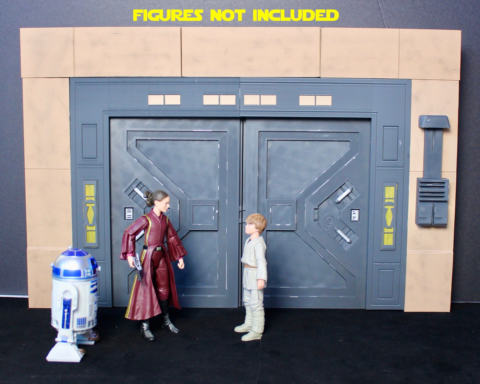 Naboo Door Diorama: Duel of the Fates, 6 Inch Star Wars Figures